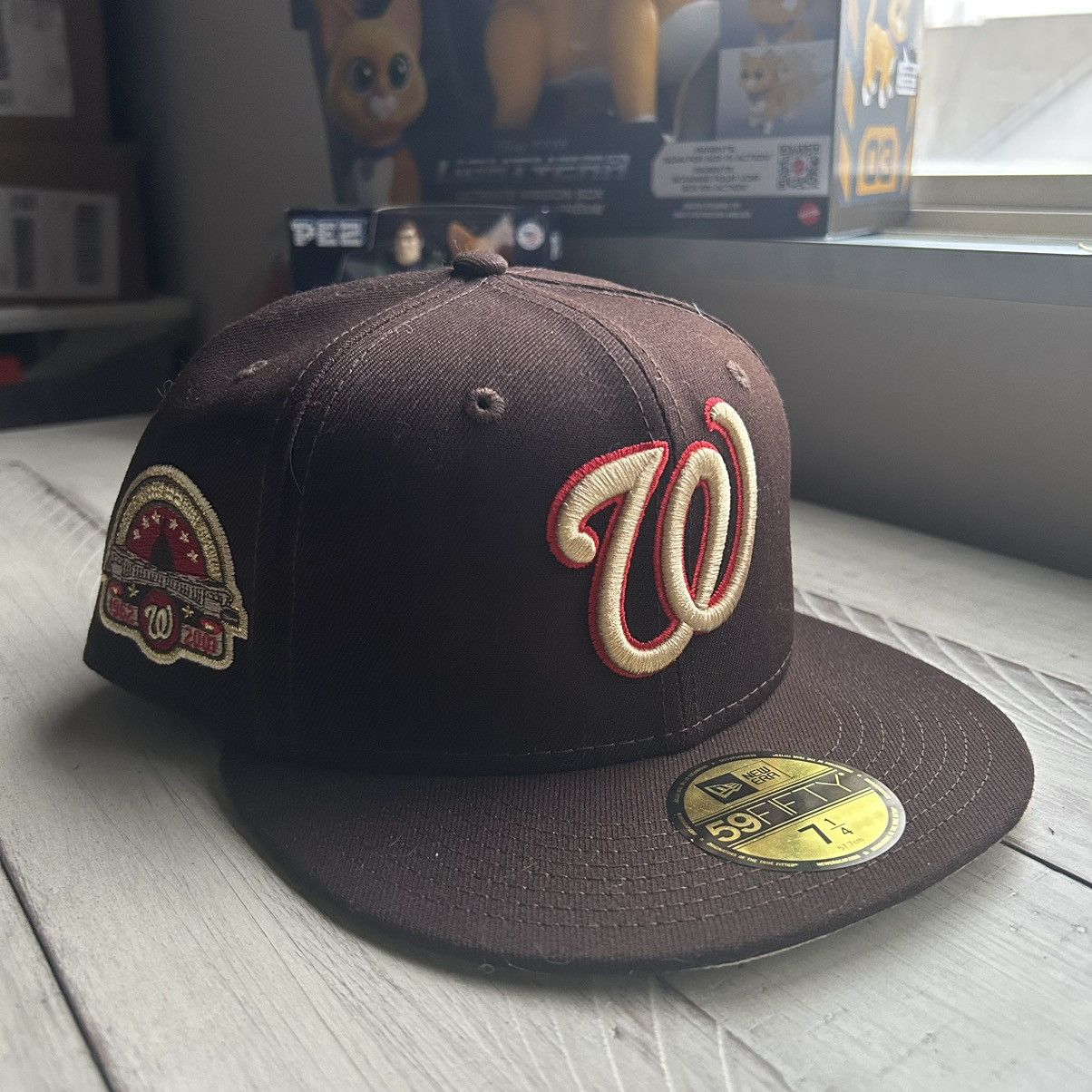 MLB × MyFitteds × New Era 7 1/4 WASHiNGTON NATiONALS “THE WARRiORS” 1979 brown cream Size ONE SIZE - 3 Thumbnail