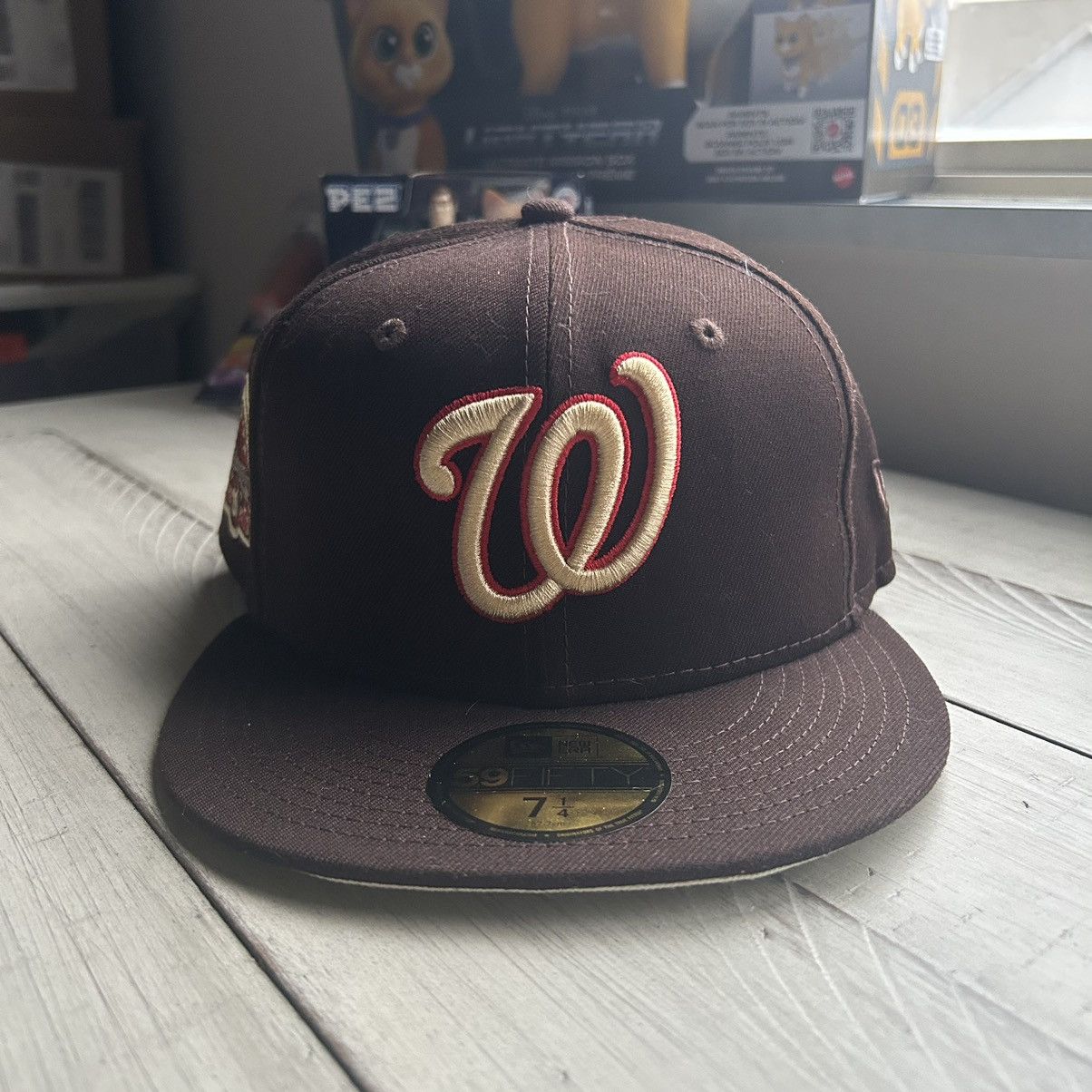 MLB × MyFitteds × New Era 7 1/4 WASHiNGTON NATiONALS “THE WARRiORS” 1979 brown cream Size ONE SIZE - 4 Thumbnail