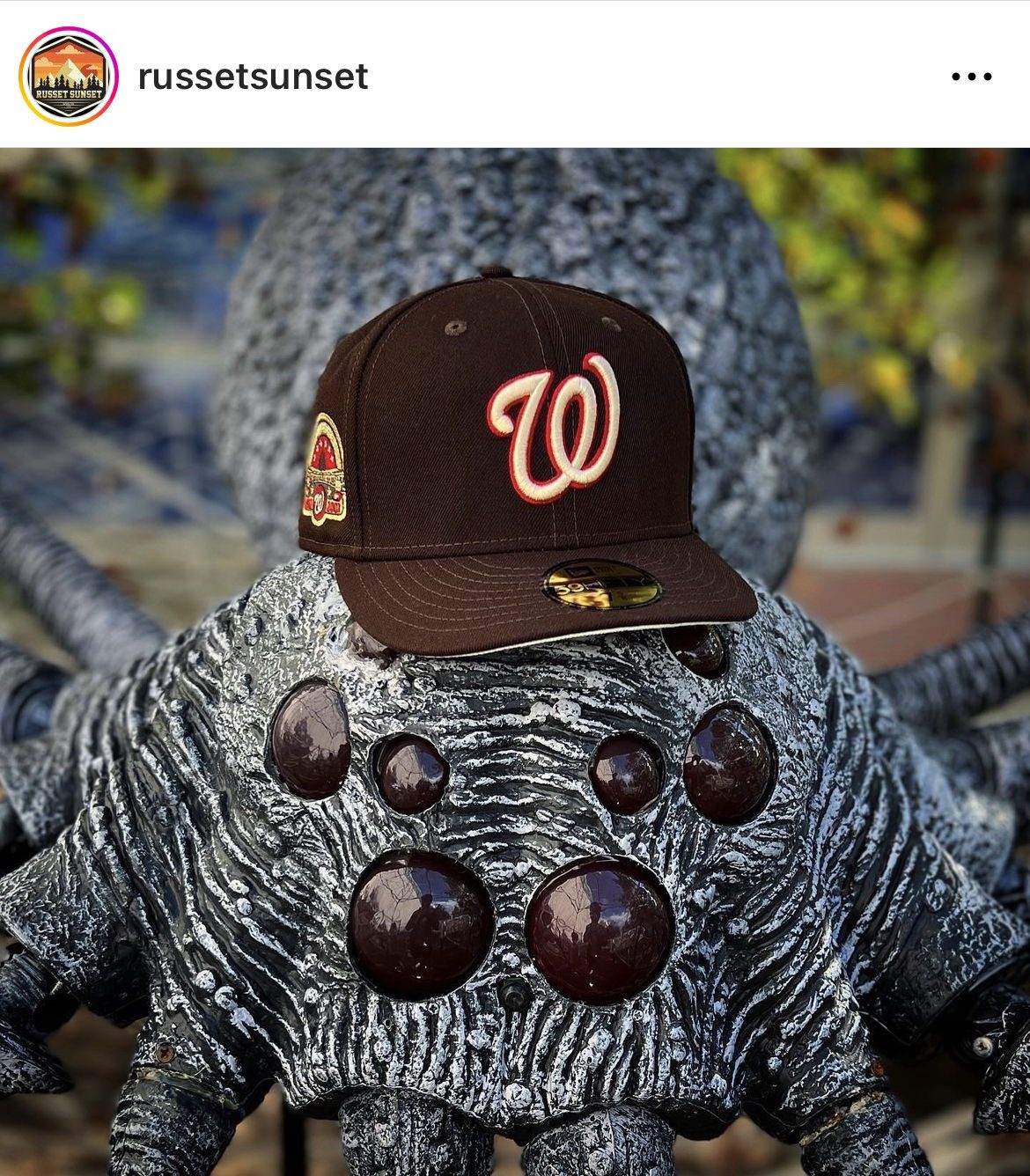 MLB × MyFitteds × New Era 7 1/4 WASHiNGTON NATiONALS “THE WARRiORS” 1979 brown cream Size ONE SIZE - 1 Thumbnail