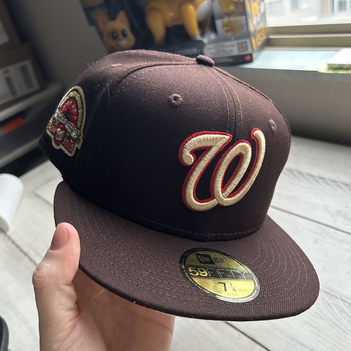 MLB × MyFitteds × New Era 7 1/4 WASHiNGTON NATiONALS “THE WARRiORS” 1979 brown cream Size ONE SIZE - 10 Thumbnail