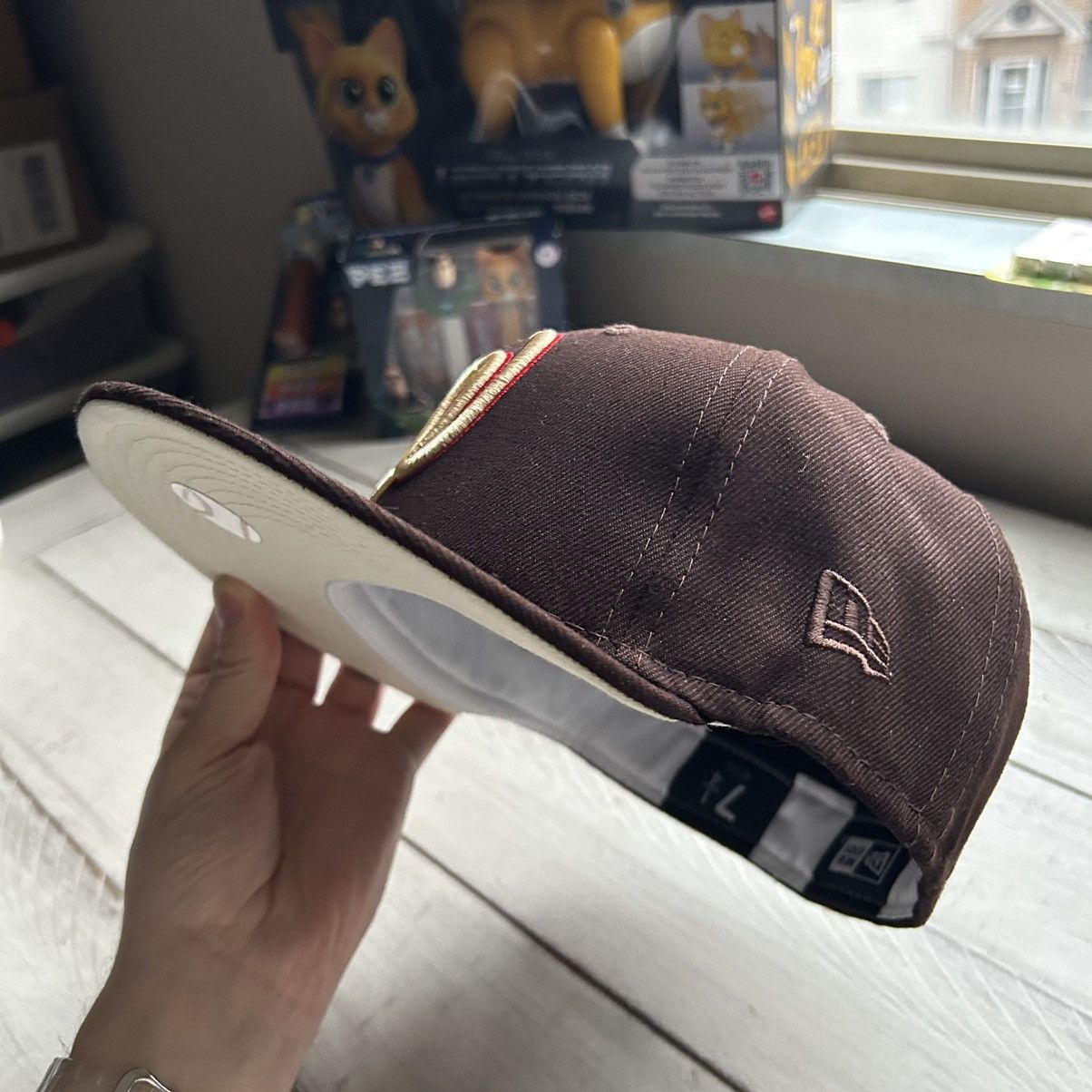 MLB × MyFitteds × New Era 7 1/4 WASHiNGTON NATiONALS “THE WARRiORS” 1979 brown cream Size ONE SIZE - 9 Thumbnail