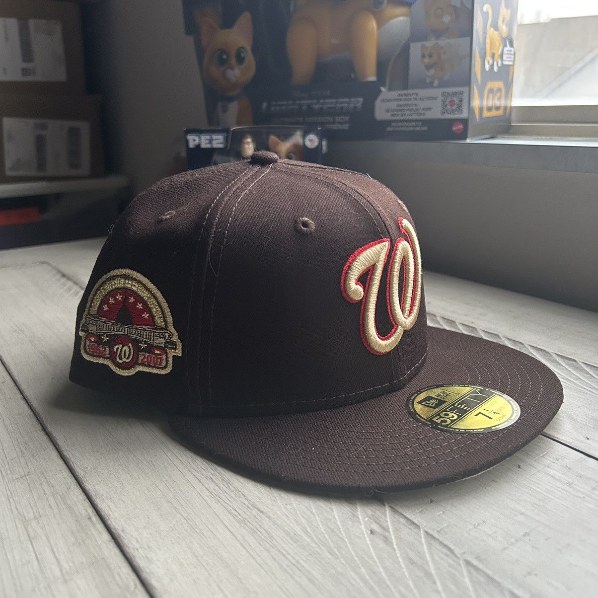 MLB × MyFitteds × New Era 7 1/4 WASHiNGTON NATiONALS “THE WARRiORS” 1979 brown cream Size ONE SIZE - 5 Thumbnail