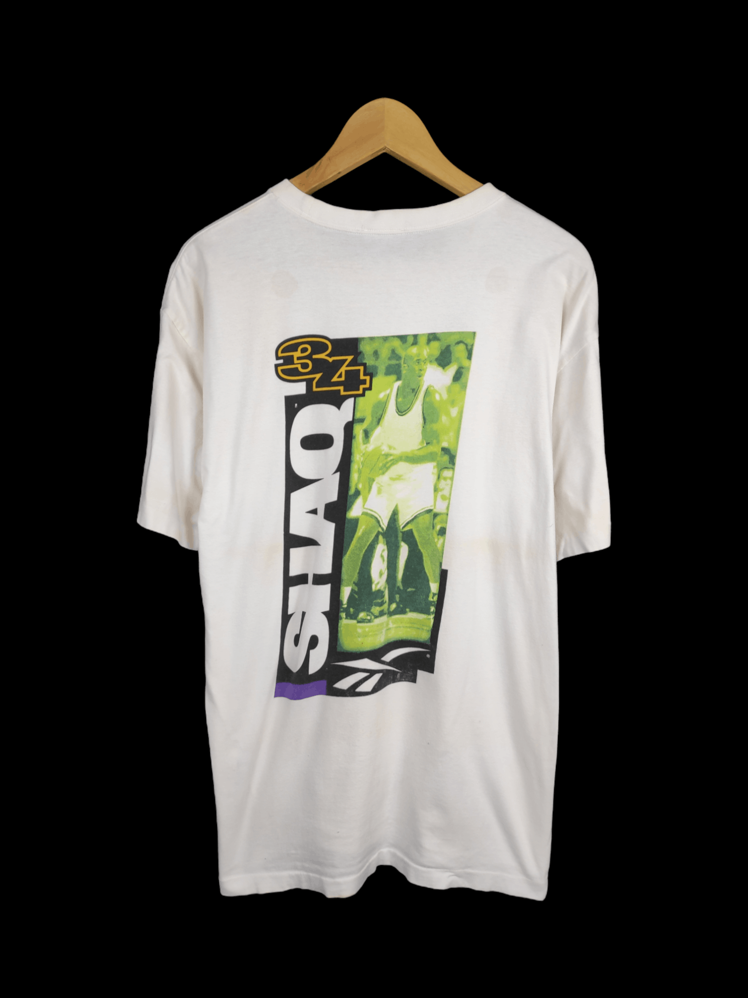 image of Offer Me Vintage Reebok Big Shaq 34 Promo Shirt, Men's (Size Medium)