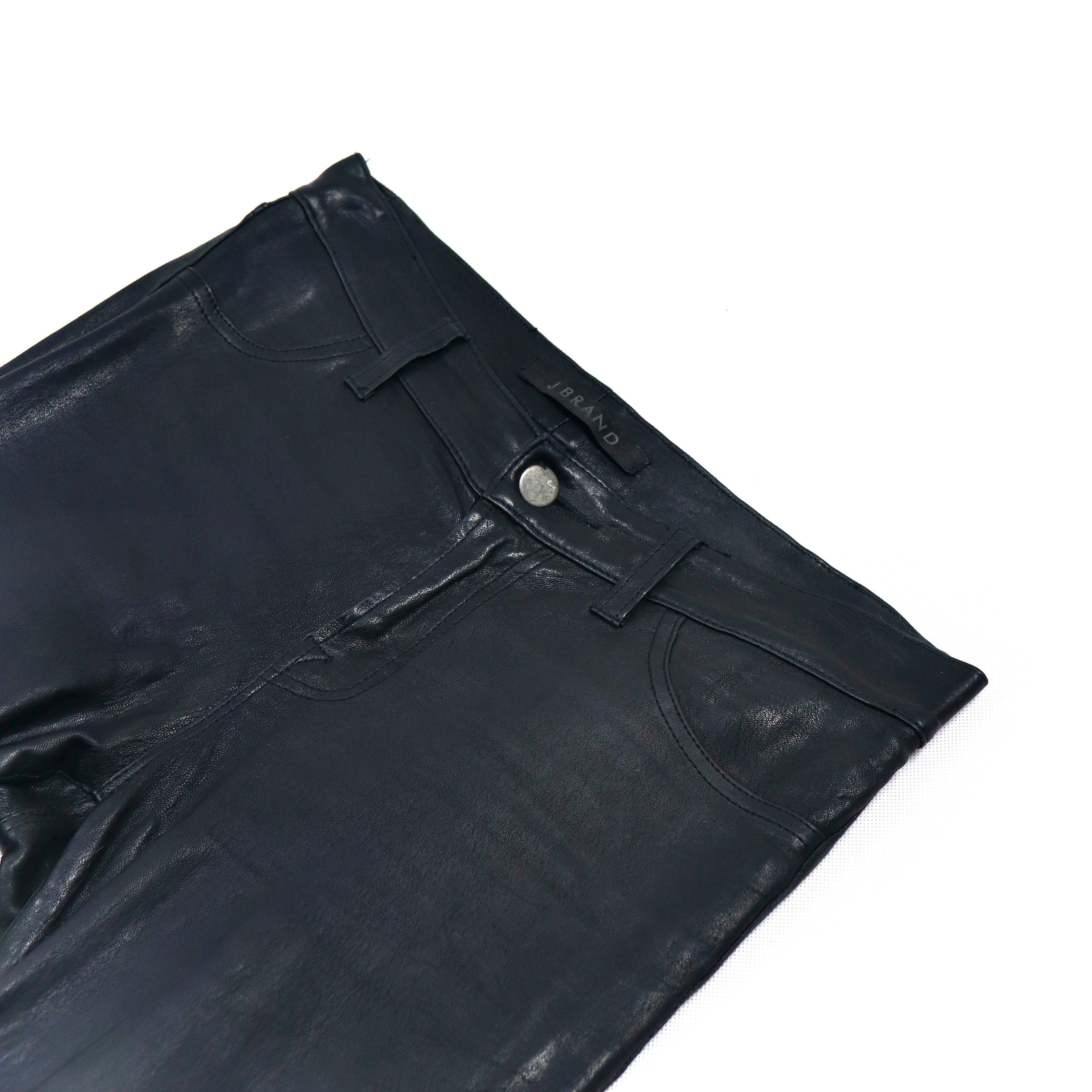 J Brand J Brand Lamb Leather Biker Pants Size US 27 - 2 Thumbnail