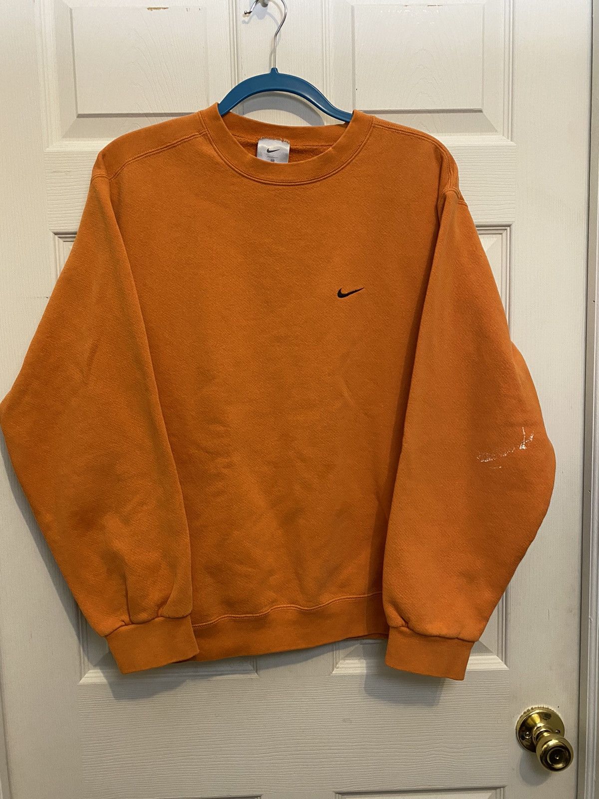Nike Vintage Orange Nike Small Swoosh Crewneck Size US M / EU 48-50 / 2 - 1 Thumbnail