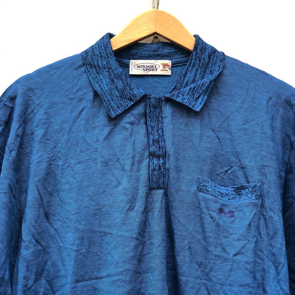 Missoni VINTAGE 90s MISSONI SPORT POLO SHIRT MADE IN ITALY Size US L / EU 52-54 / 3 - 3 Thumbnail