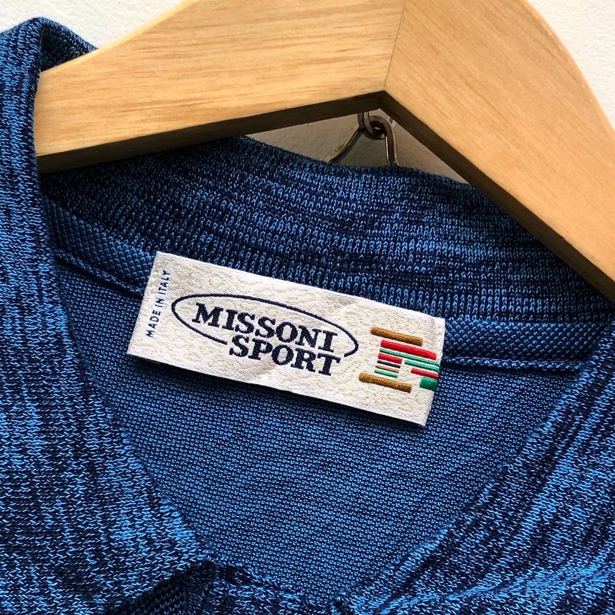 Missoni VINTAGE 90s MISSONI SPORT POLO SHIRT MADE IN ITALY Size US L / EU 52-54 / 3 - 6 Thumbnail