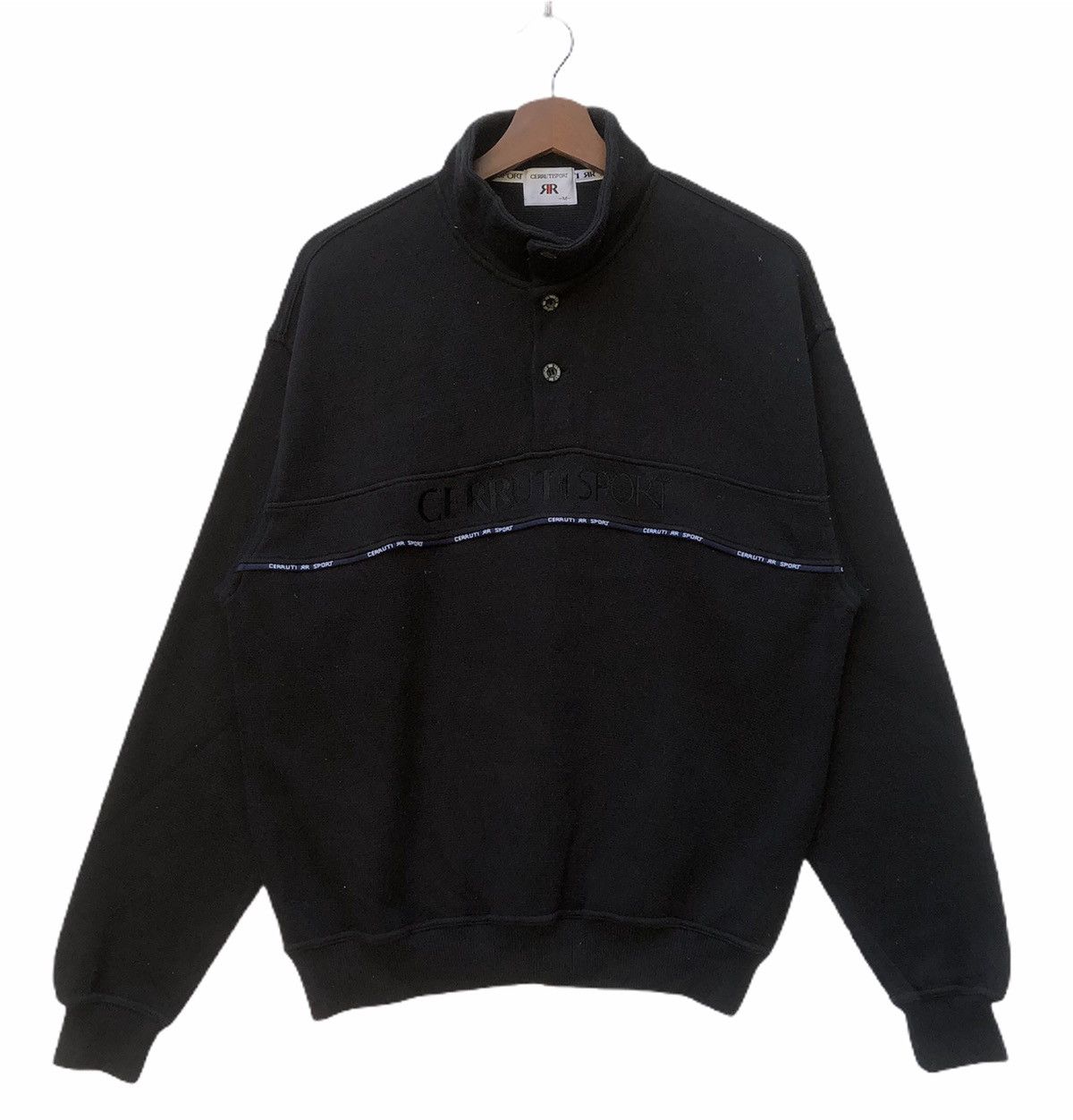 image of Cerruti 1881 Vintage Designer Cerruti 1880 Crewneck in Black, Men's (Size Medium)