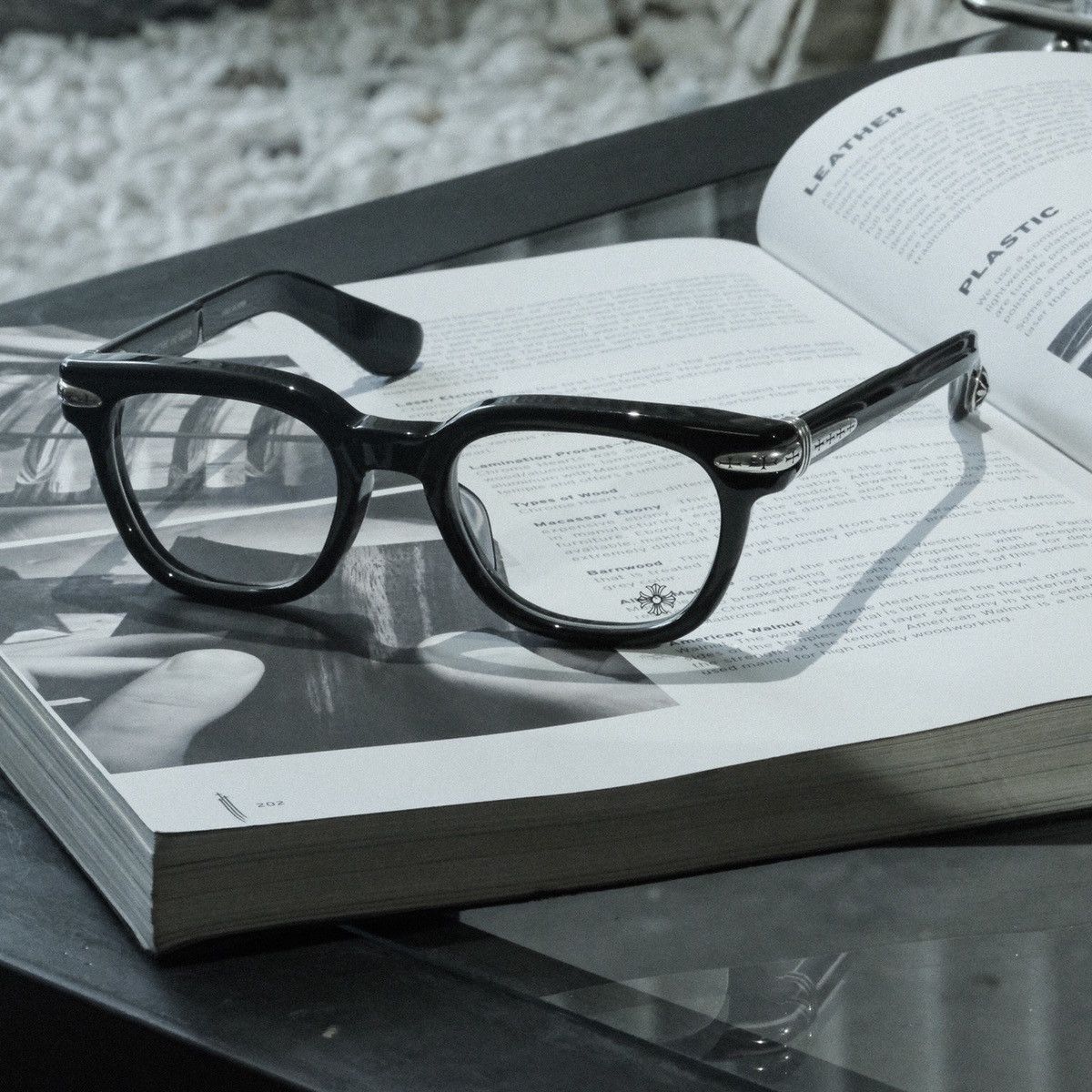 Pre-owned Chrome Hearts Drippin Glasses In Black | ModeSens