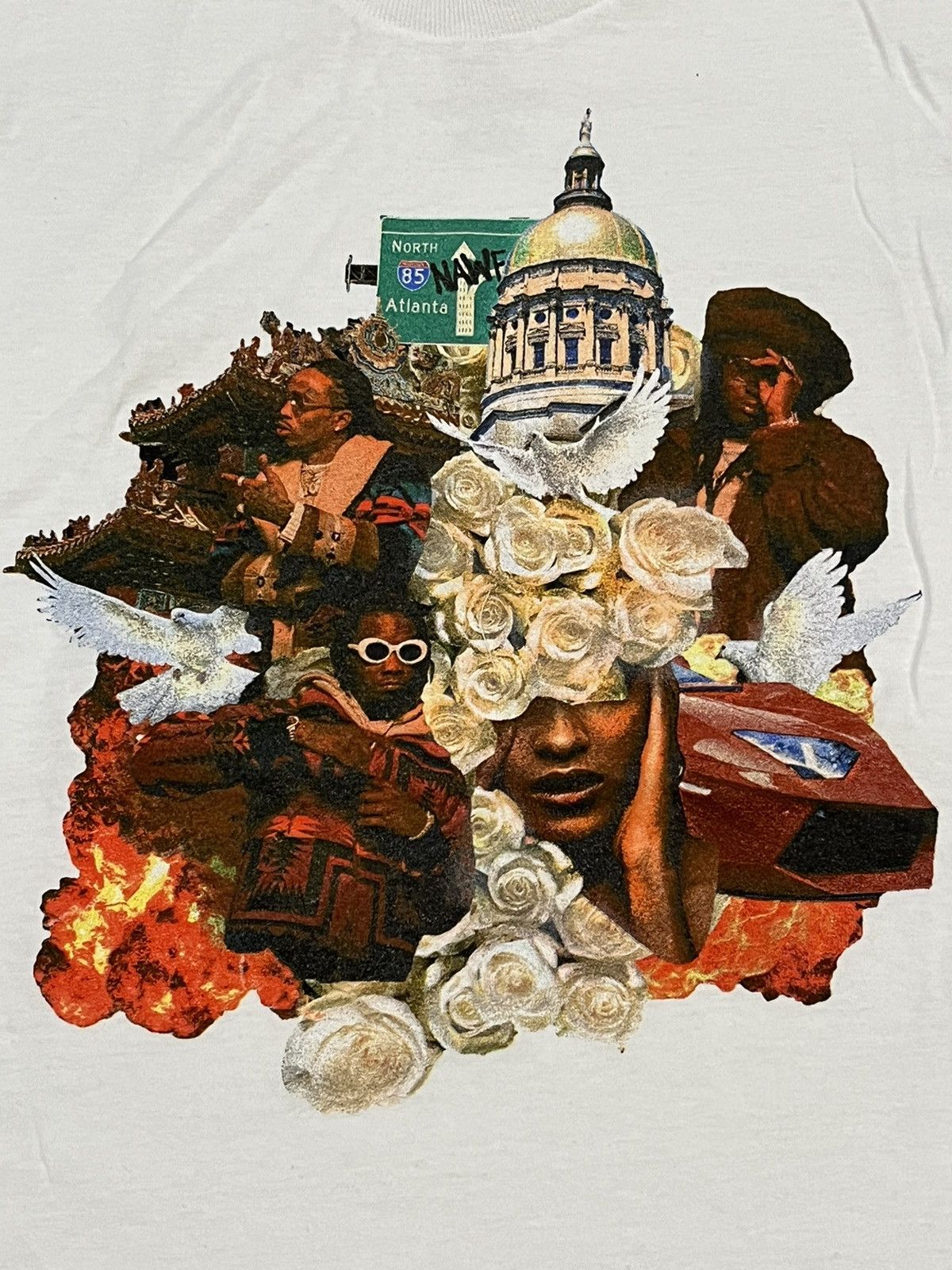 Migos YRN Migos Culture White Tee Shirt Size Large Size US L / EU 52-54 / 3 - 2 Thumbnail