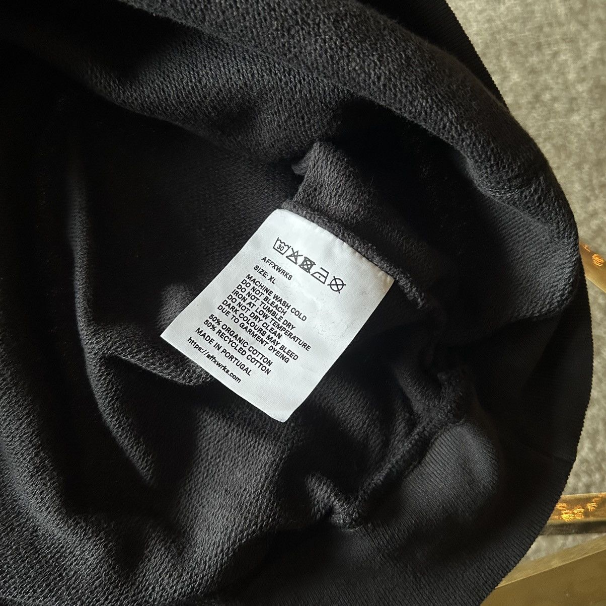 AFFXWRKS KiKO KOSTADiNOV OVERDYED OVERSTiTCH BASiC HOODiE SWEATSHiRT Size US XL / EU 56 / 4 - 14 Thumbnail