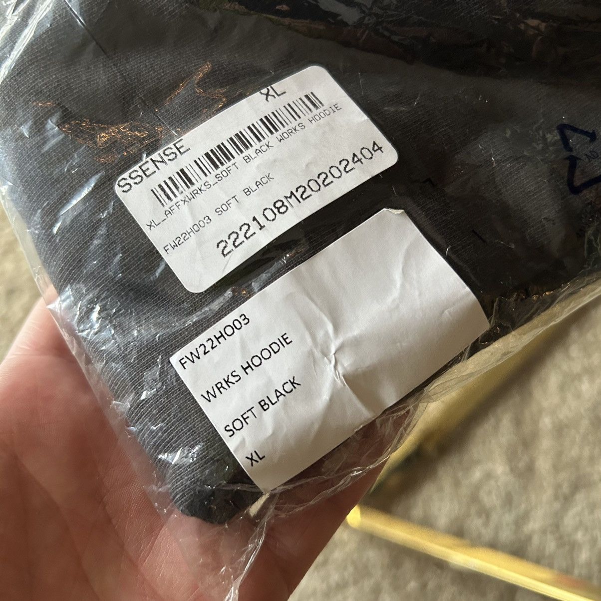 AFFXWRKS KiKO KOSTADiNOV OVERDYED OVERSTiTCH BASiC HOODiE SWEATSHiRT Size US XL / EU 56 / 4 - 16 Thumbnail