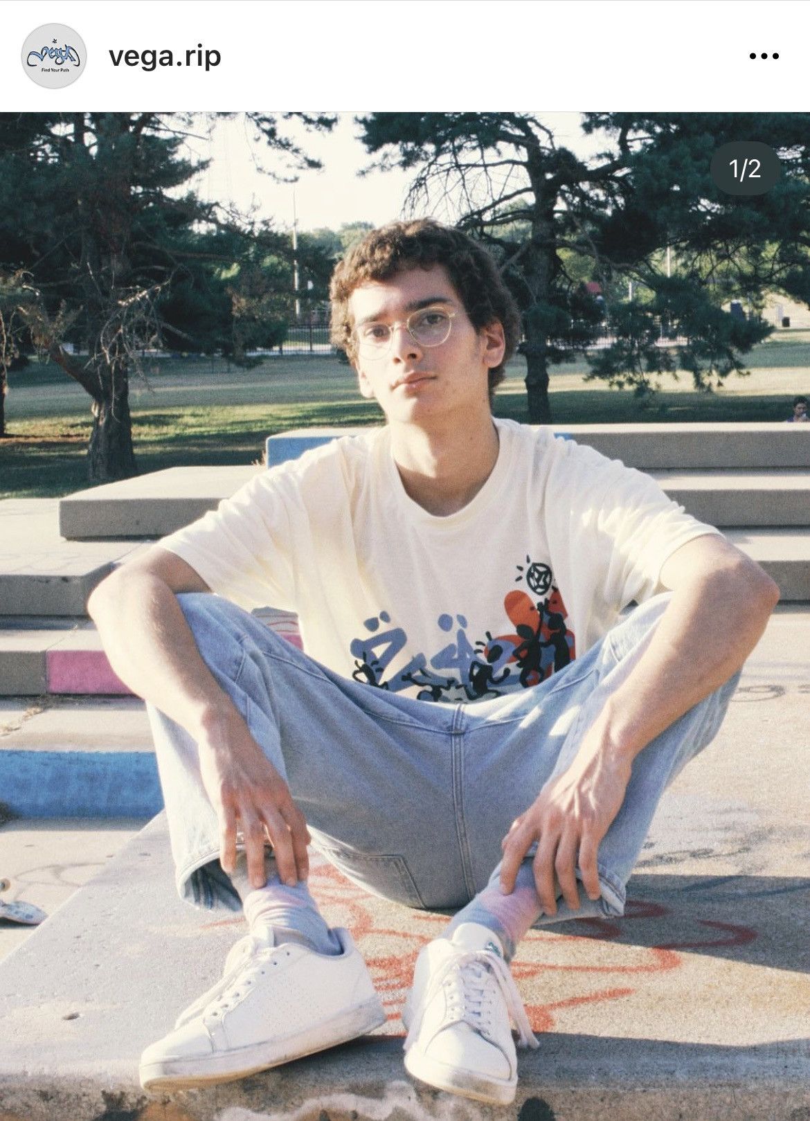 Japanese Brand VEGA FiND YOUR PATH TEE VEGA.RiP Size US L / EU 52-54 / 3 - 3 Thumbnail