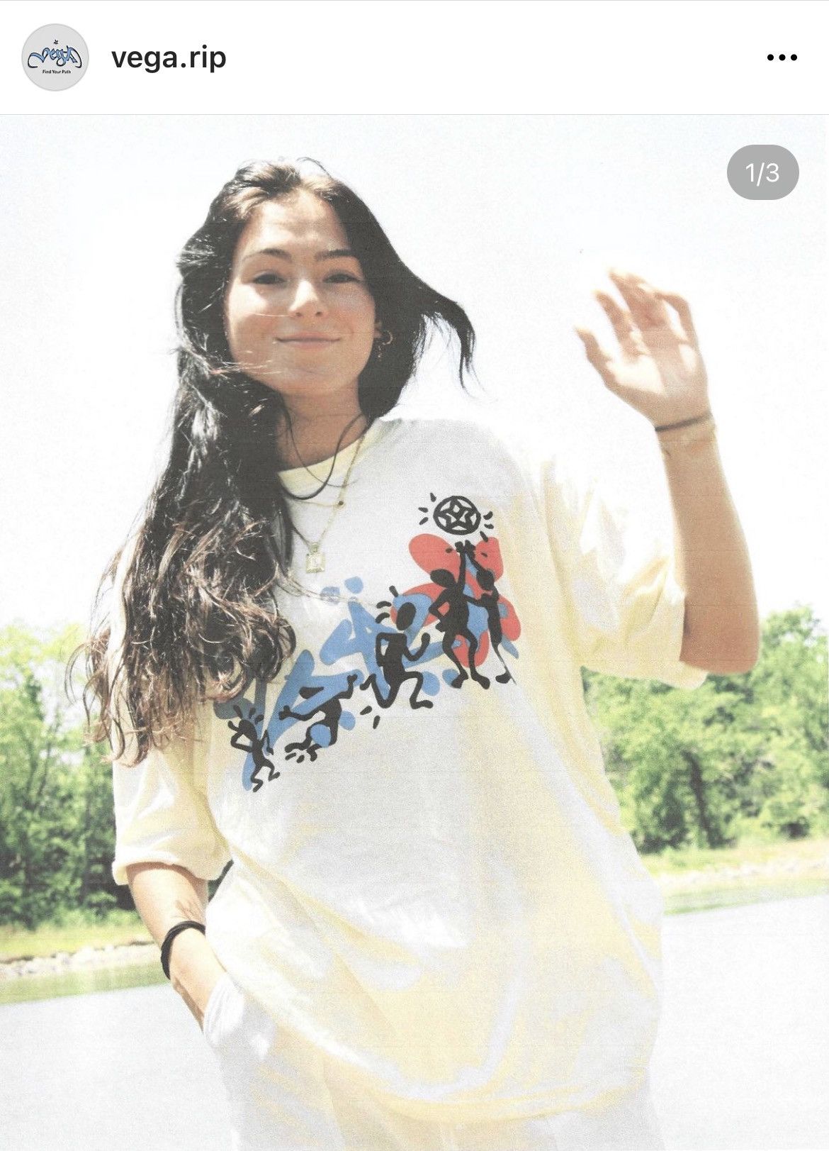 Japanese Brand VEGA FiND YOUR PATH TEE VEGA.RiP Size US L / EU 52-54 / 3 - 5 Thumbnail