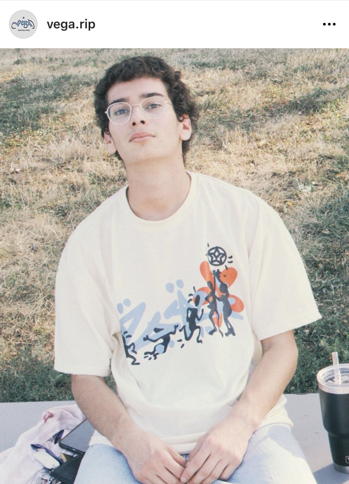 Japanese Brand VEGA FiND YOUR PATH TEE VEGA.RiP Size US L / EU 52-54 / 3 - 4 Thumbnail
