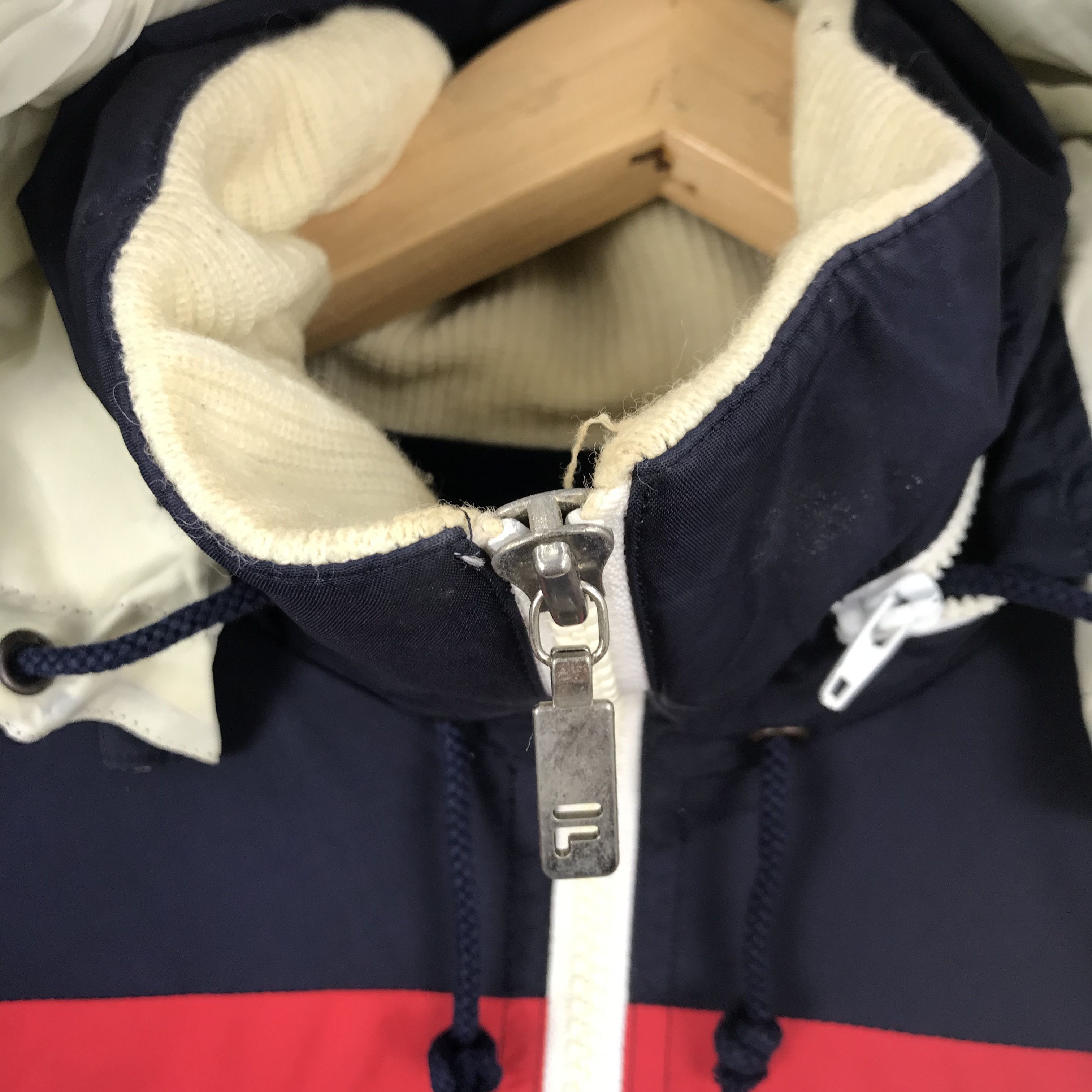 Fila × Vintage Vintage Fila Hoodie Jacket Streetwear Fila Windbreaker Size US XL / EU 56 / 4 - 6 Thumbnail