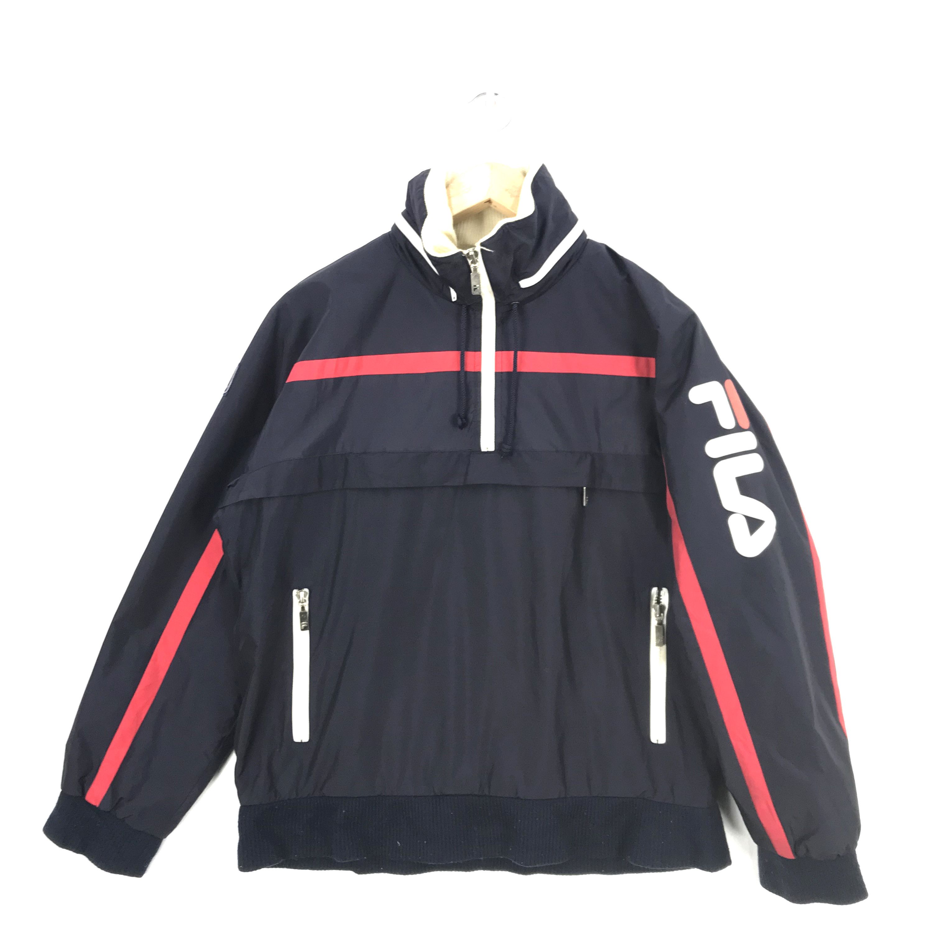 Fila × Vintage Vintage Fila Hoodie Jacket Streetwear Fila Windbreaker Size US XL / EU 56 / 4 - 4 Thumbnail