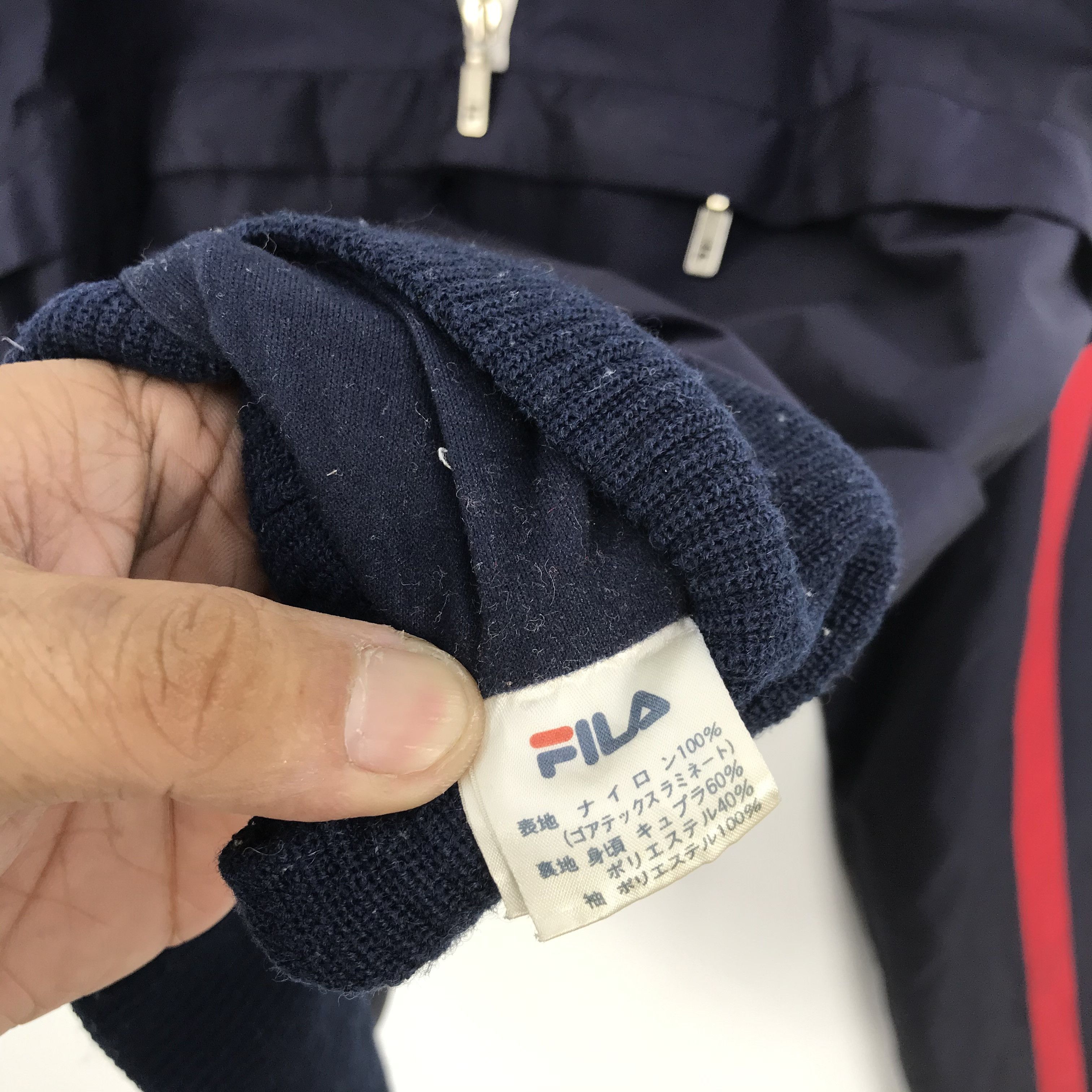 Fila × Vintage Vintage Fila Hoodie Jacket Streetwear Fila Windbreaker Size US XL / EU 56 / 4 - 9 Thumbnail