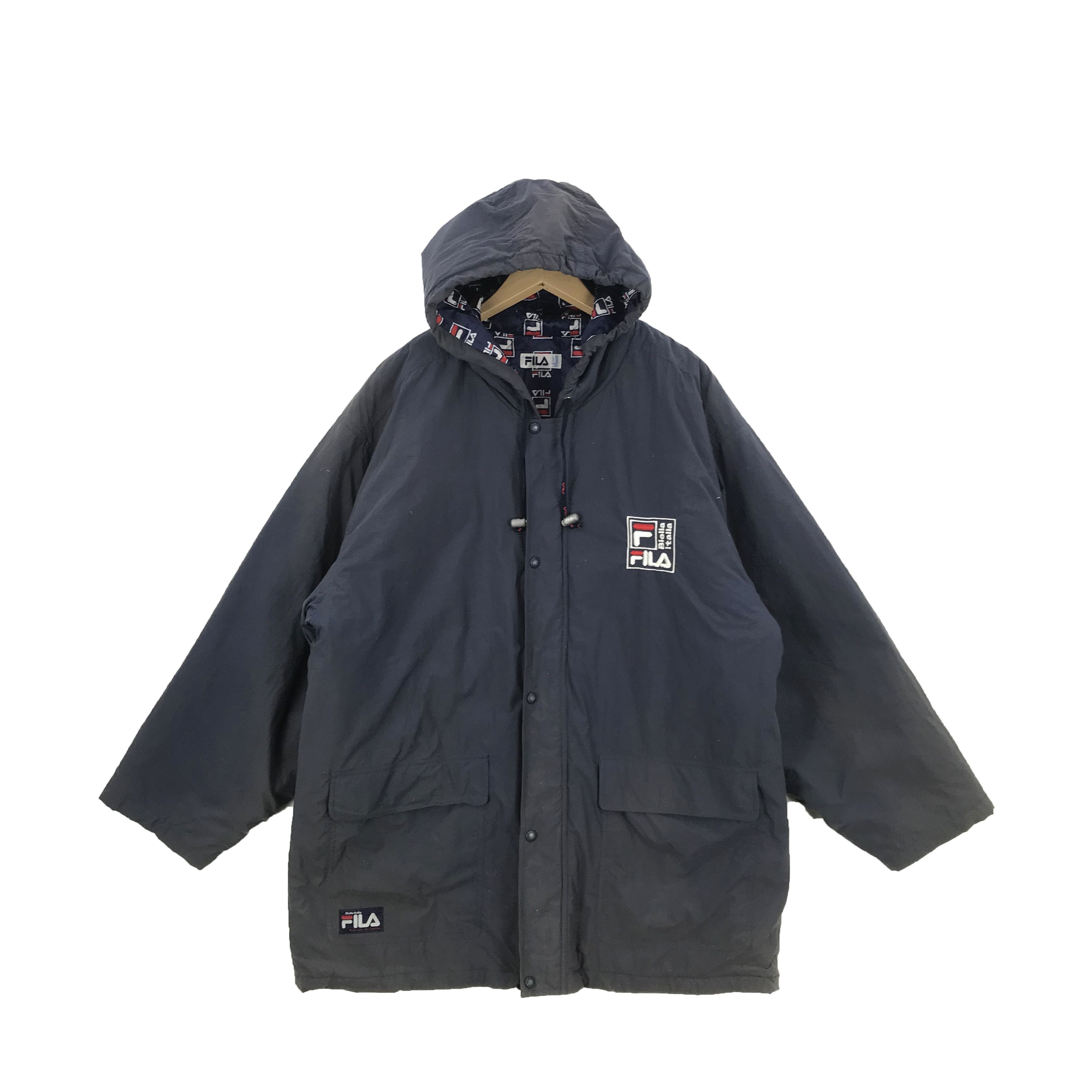 Fila × Vintage Fila Hoodie Monogram Jacket Faded Fila Raincoat Coach Jacket Size US XXL / EU 58 / 5 - 2 Thumbnail