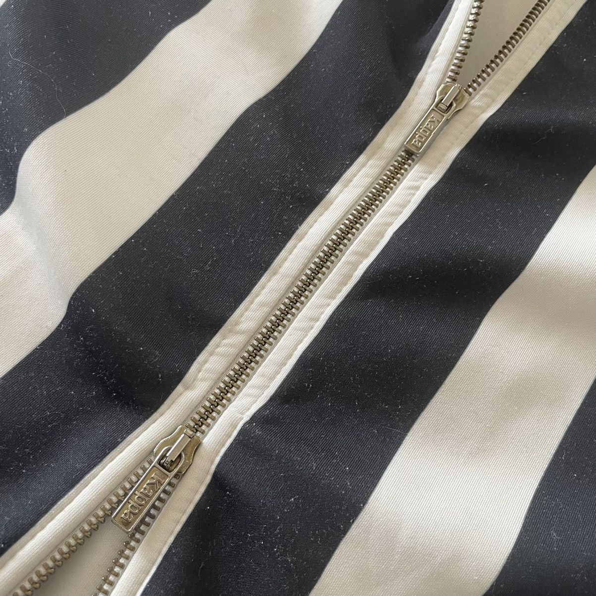 Vintage KAPPA KONTROLL BLACK WHiTE STRiPED TRACK JACKET BEETLEJUiCE Size L / US 10 / IT 46 - 4 Thumbnail