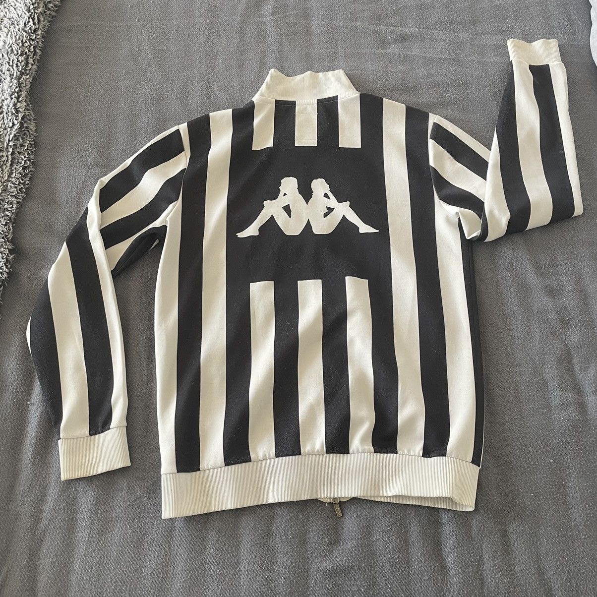 Vintage KAPPA KONTROLL BLACK WHiTE STRiPED TRACK JACKET BEETLEJUiCE Size L / US 10 / IT 46 - 7 Thumbnail