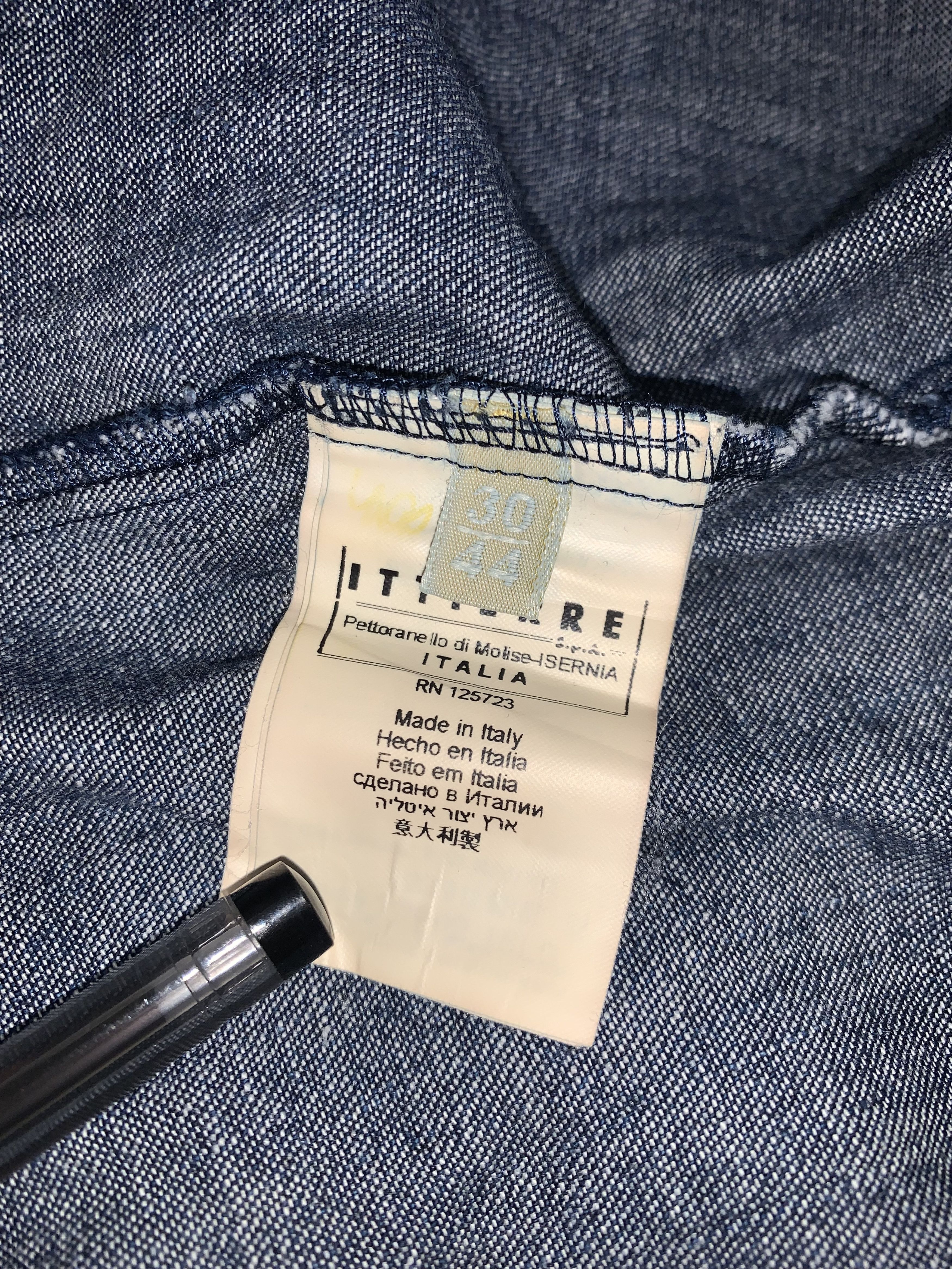 John Galliano Galliano Hand Embroidered Denim Button Up Shirt Size US S / EU 44-46 / 1 - 14 Thumbnail