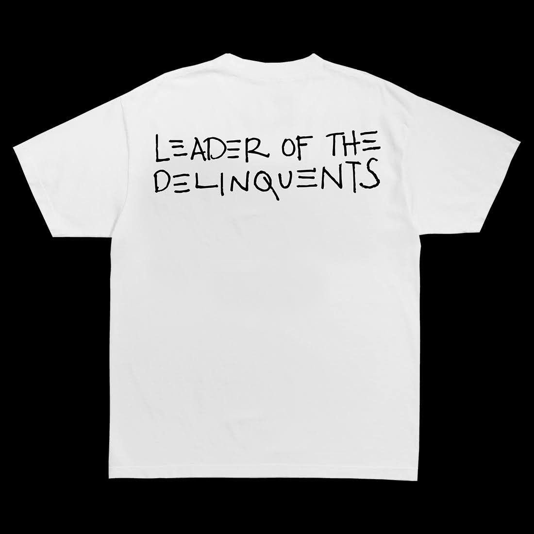 image of Kid Cudi x Virgil Abloh Leader Of The Delinquents “Pulling Strings” Tee in White (Size Medium)
