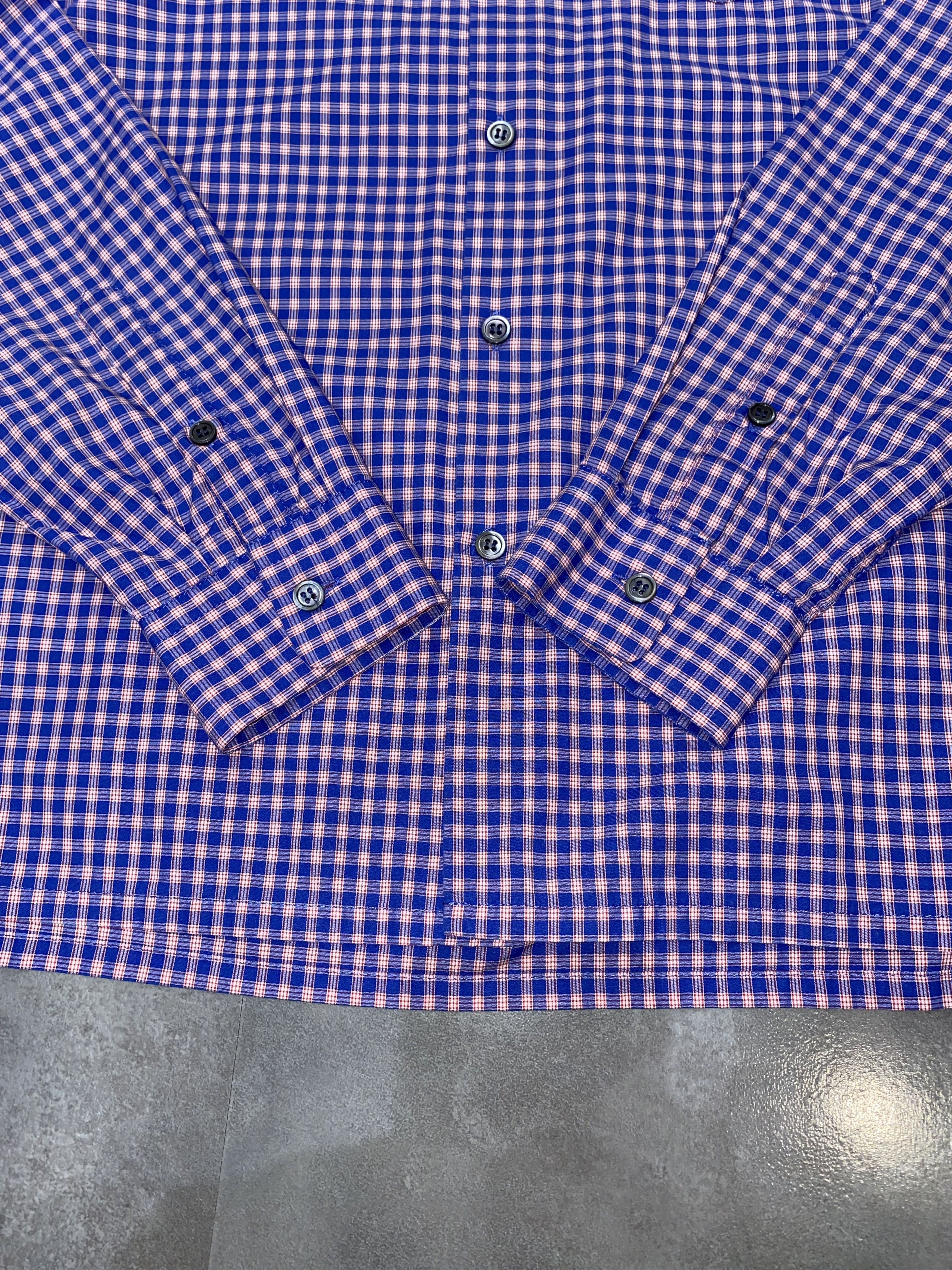 Prada Prada Red Tab Logo Checkered Flanel Button Up Shirt Size US M / EU 48-50 / 2 - 11 Thumbnail