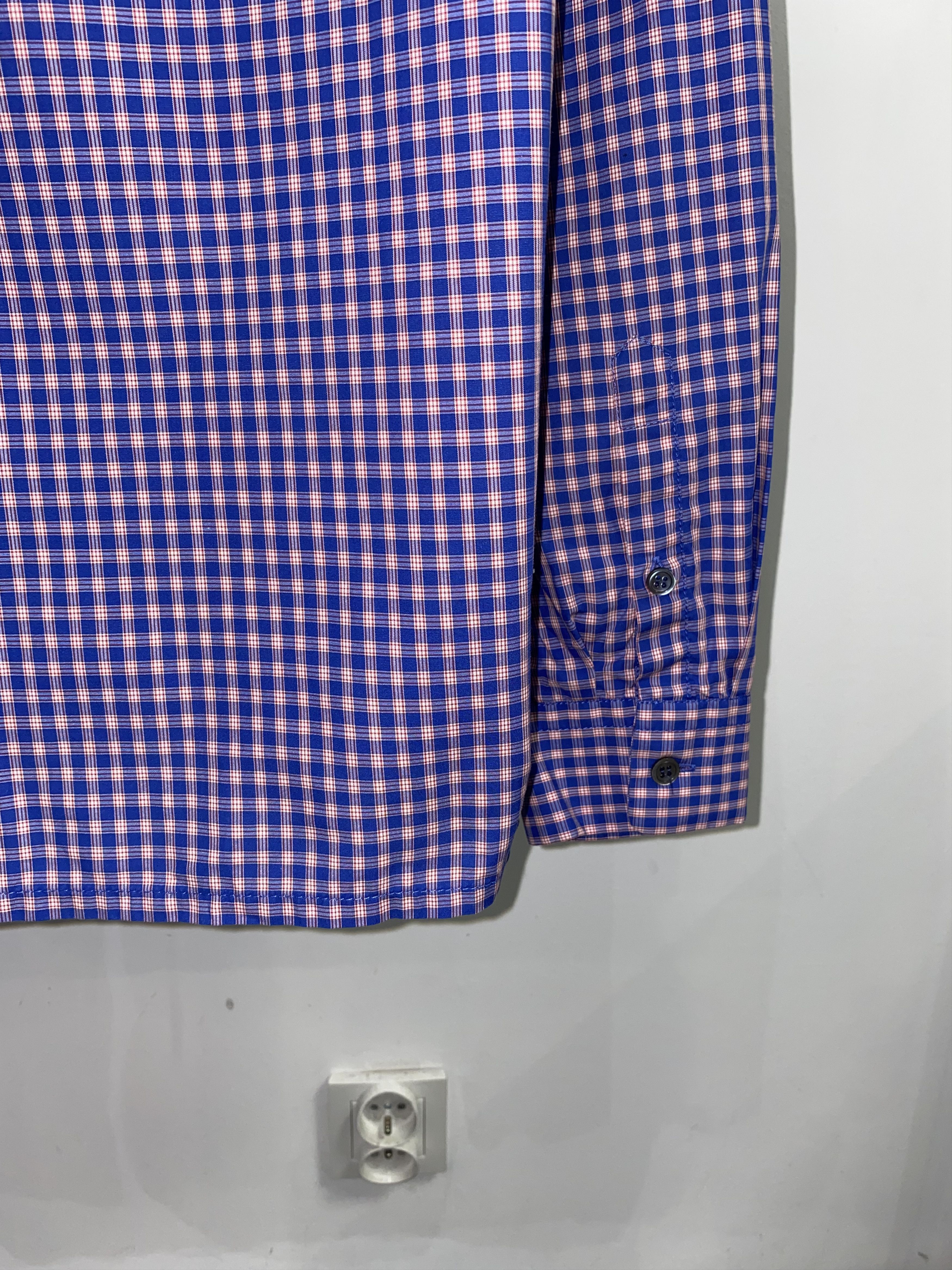 Prada Prada Red Tab Logo Checkered Flanel Button Up Shirt Size US M / EU 48-50 / 2 - 9 Thumbnail