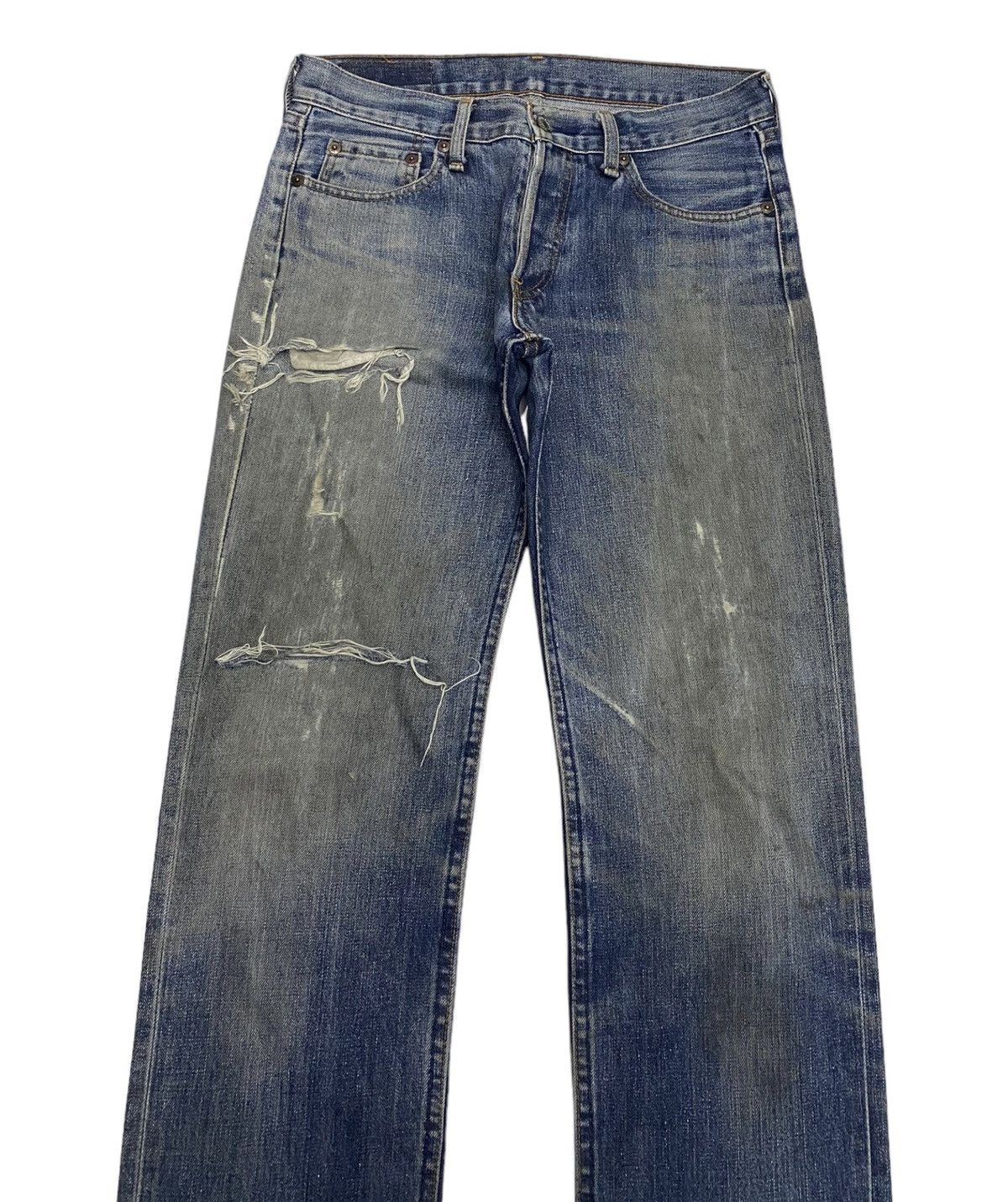 Japanese Brand × Levi's VINTAGE LEVIS 522 RUSTY DISTRESSED DENIM JEANS JAPAN Size US 31 - 3 Thumbnail