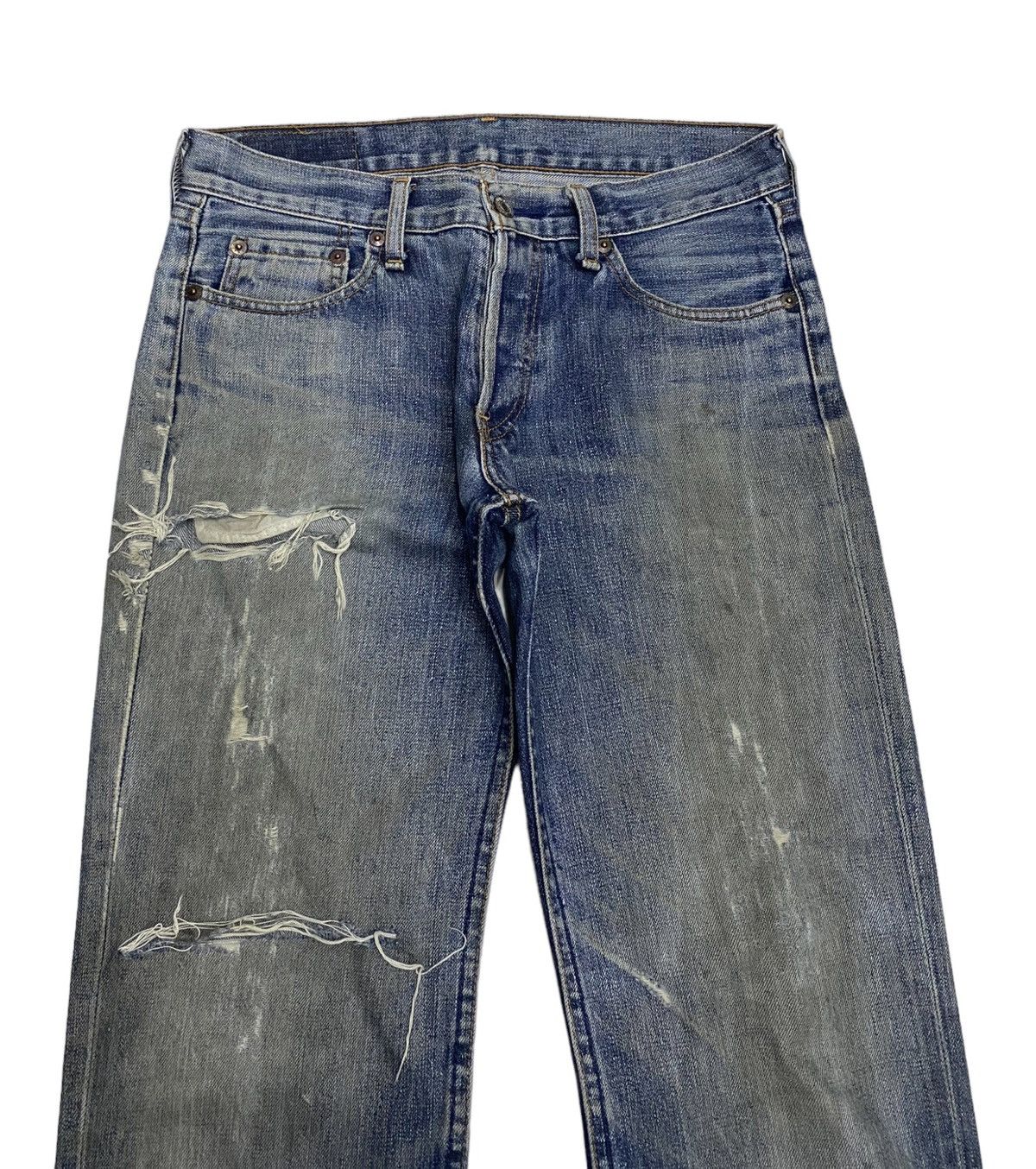 Japanese Brand × Levi's VINTAGE LEVIS 522 RUSTY DISTRESSED DENIM JEANS JAPAN Size US 31 - 4 Thumbnail
