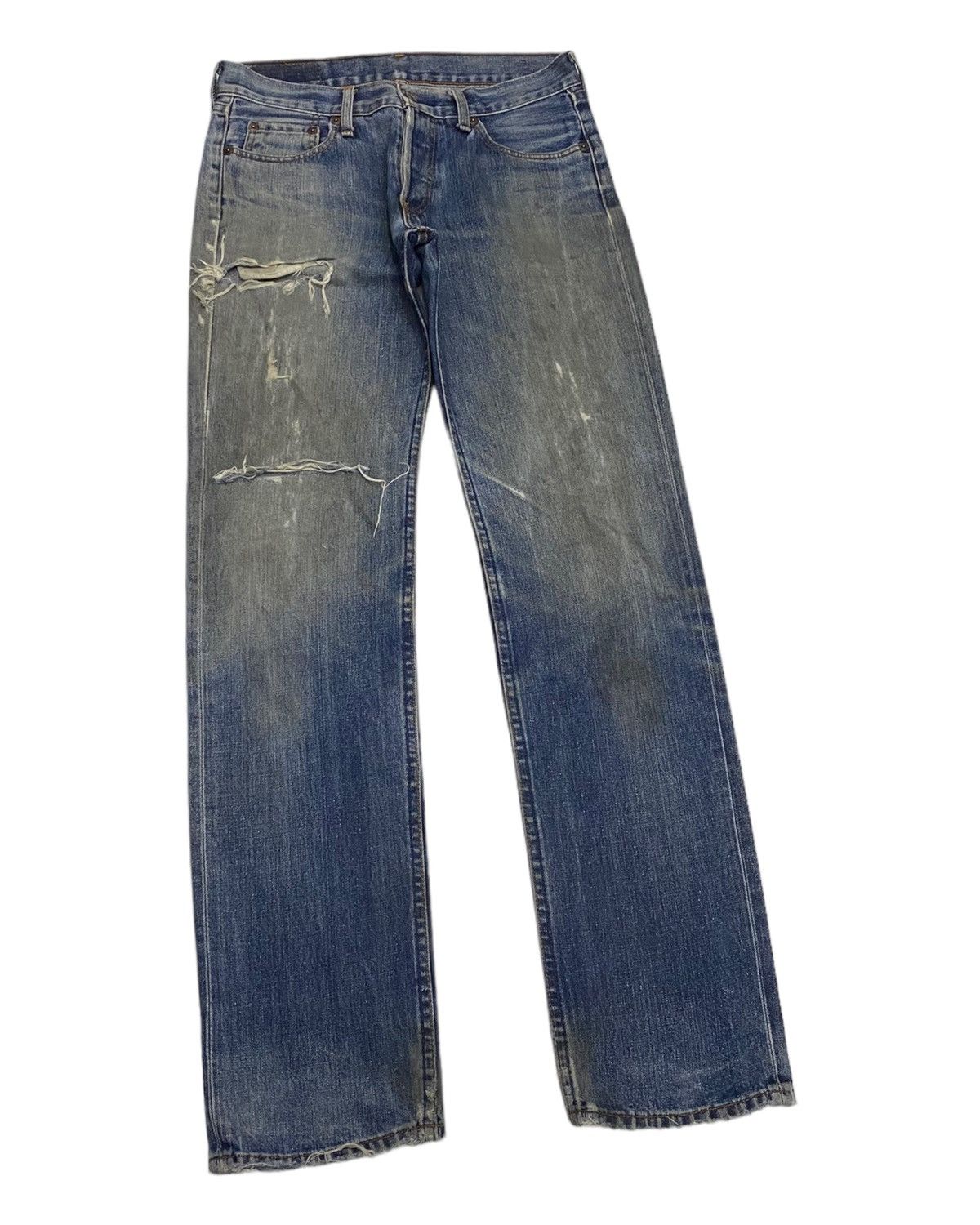 Japanese Brand × Levi's VINTAGE LEVIS 522 RUSTY DISTRESSED DENIM JEANS JAPAN Size US 31 - 6 Thumbnail