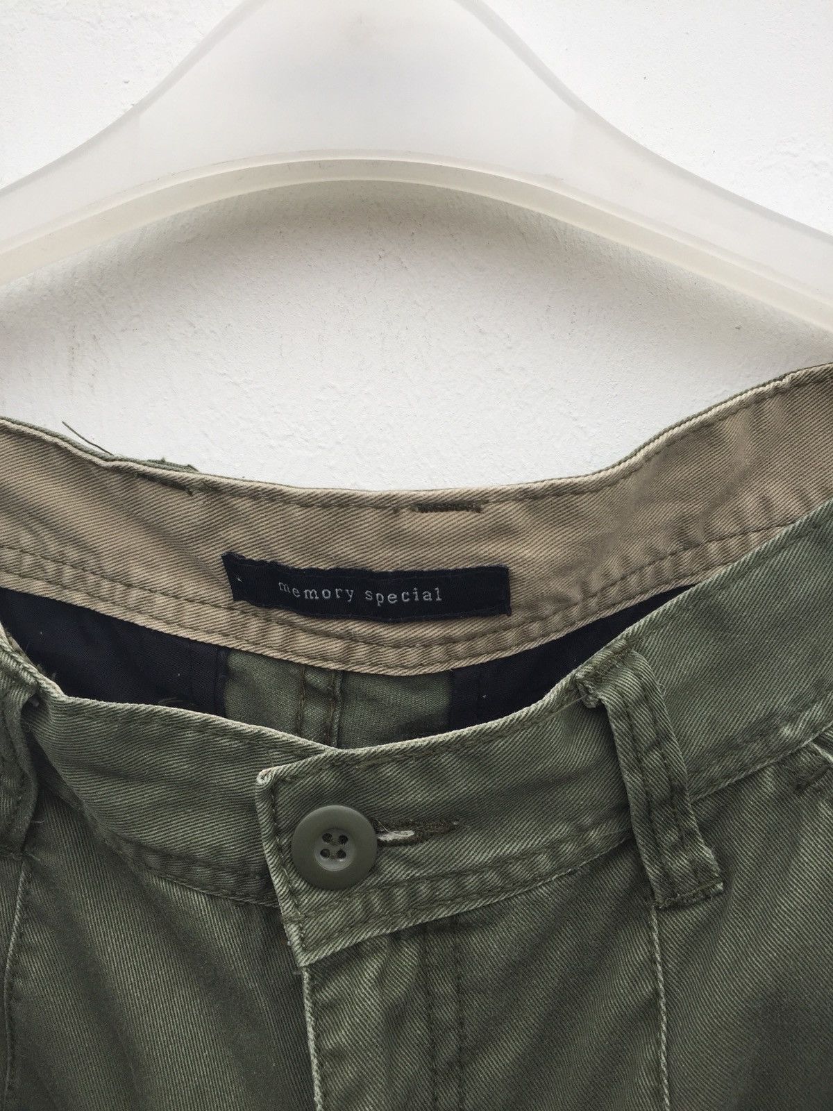 Designer × Japanese Brand Japanes Brand Memory Special Cargo Tactical Olive Green Pant Size US 31 - 7 Thumbnail