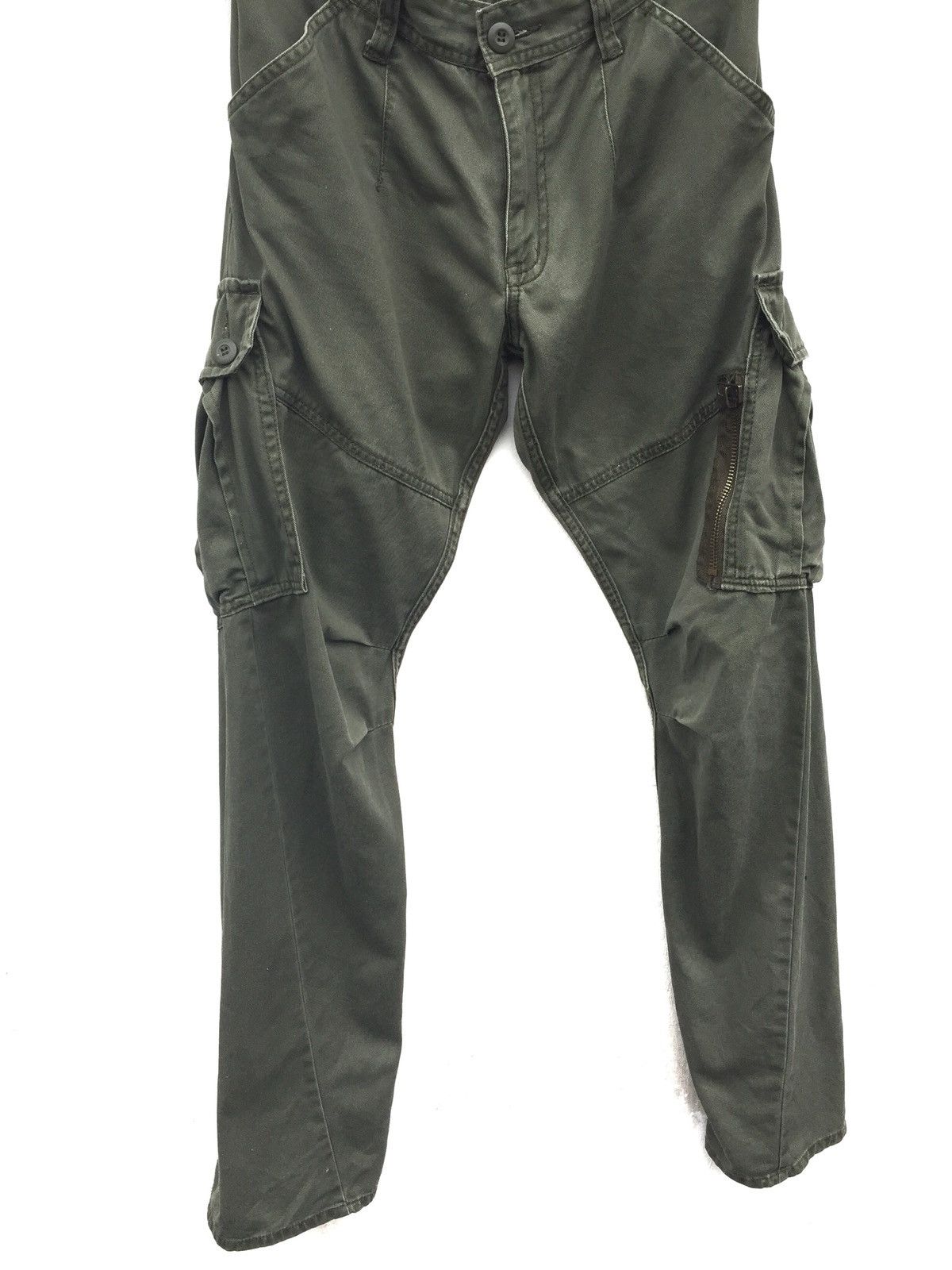 Designer × Japanese Brand Japanes Brand Memory Special Cargo Tactical Olive Green Pant Size US 31 - 4 Thumbnail