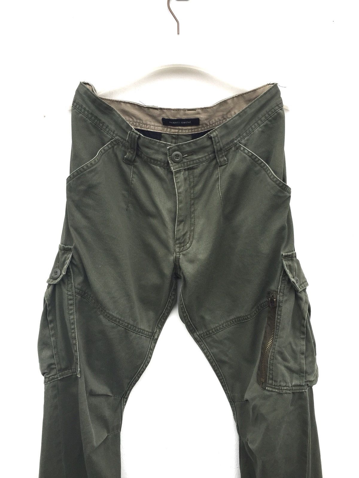 Designer × Japanese Brand Japanes Brand Memory Special Cargo Tactical Olive Green Pant Size US 31 - 3 Thumbnail