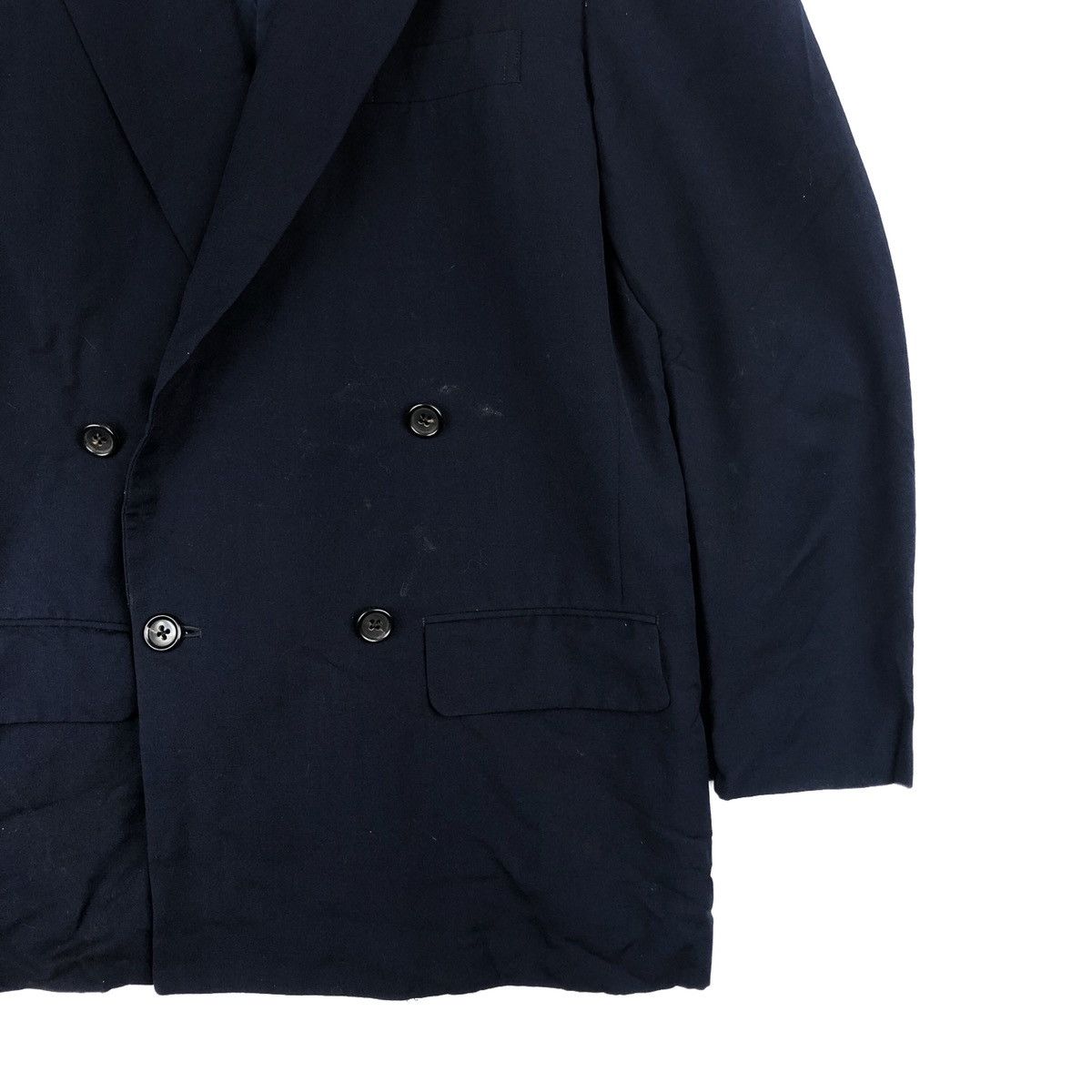 Yohji Yamamoto 🔥YS FOR MEN Double Breasted Button Wool Coat Blazer Size 44R - 5 Thumbnail