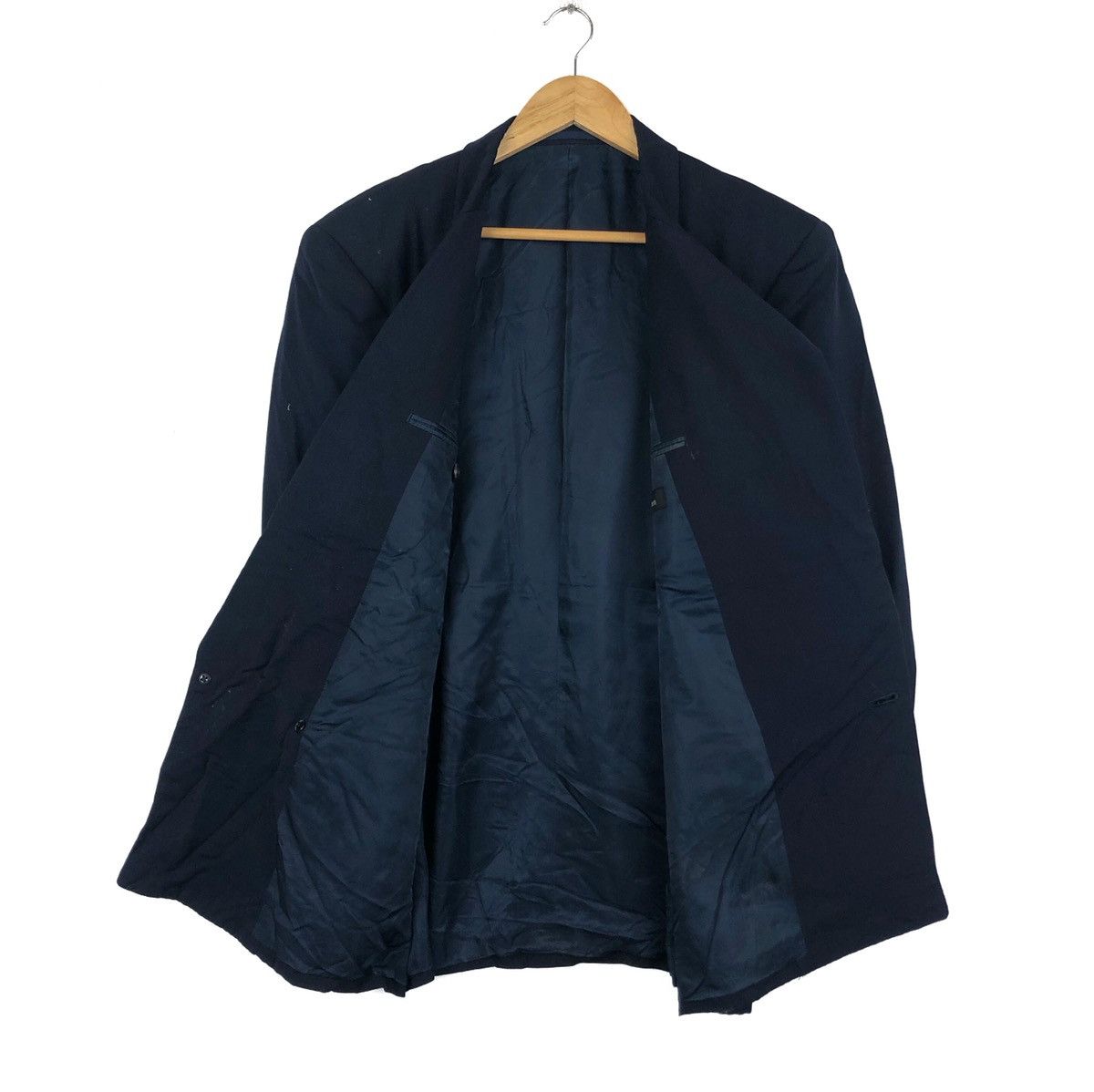 Yohji Yamamoto 🔥YS FOR MEN Double Breasted Button Wool Coat Blazer Size 44R - 7 Thumbnail