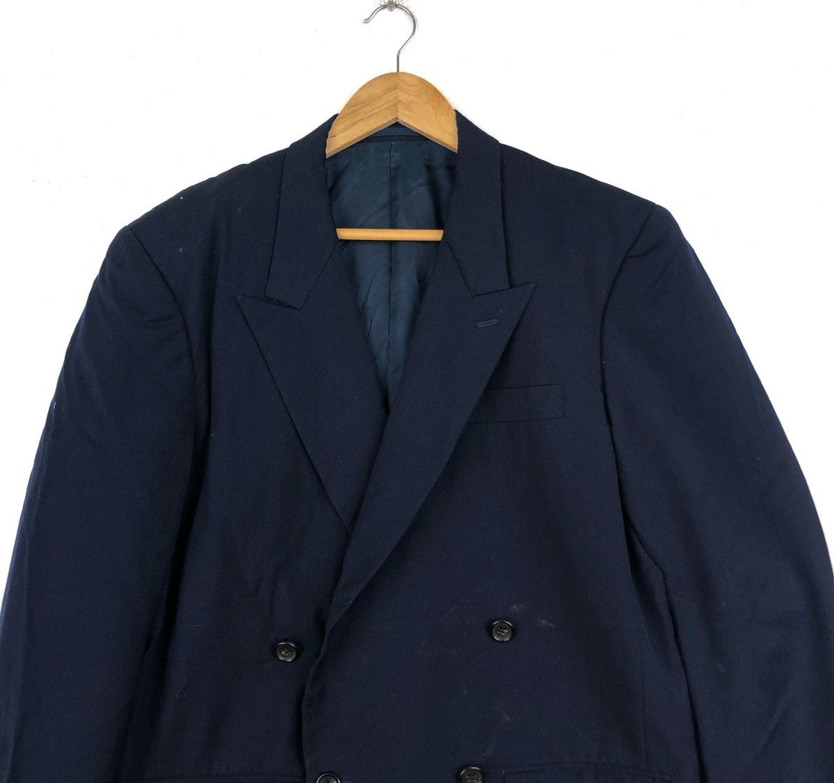Yohji Yamamoto 🔥YS FOR MEN Double Breasted Button Wool Coat Blazer Size 44R - 3 Thumbnail