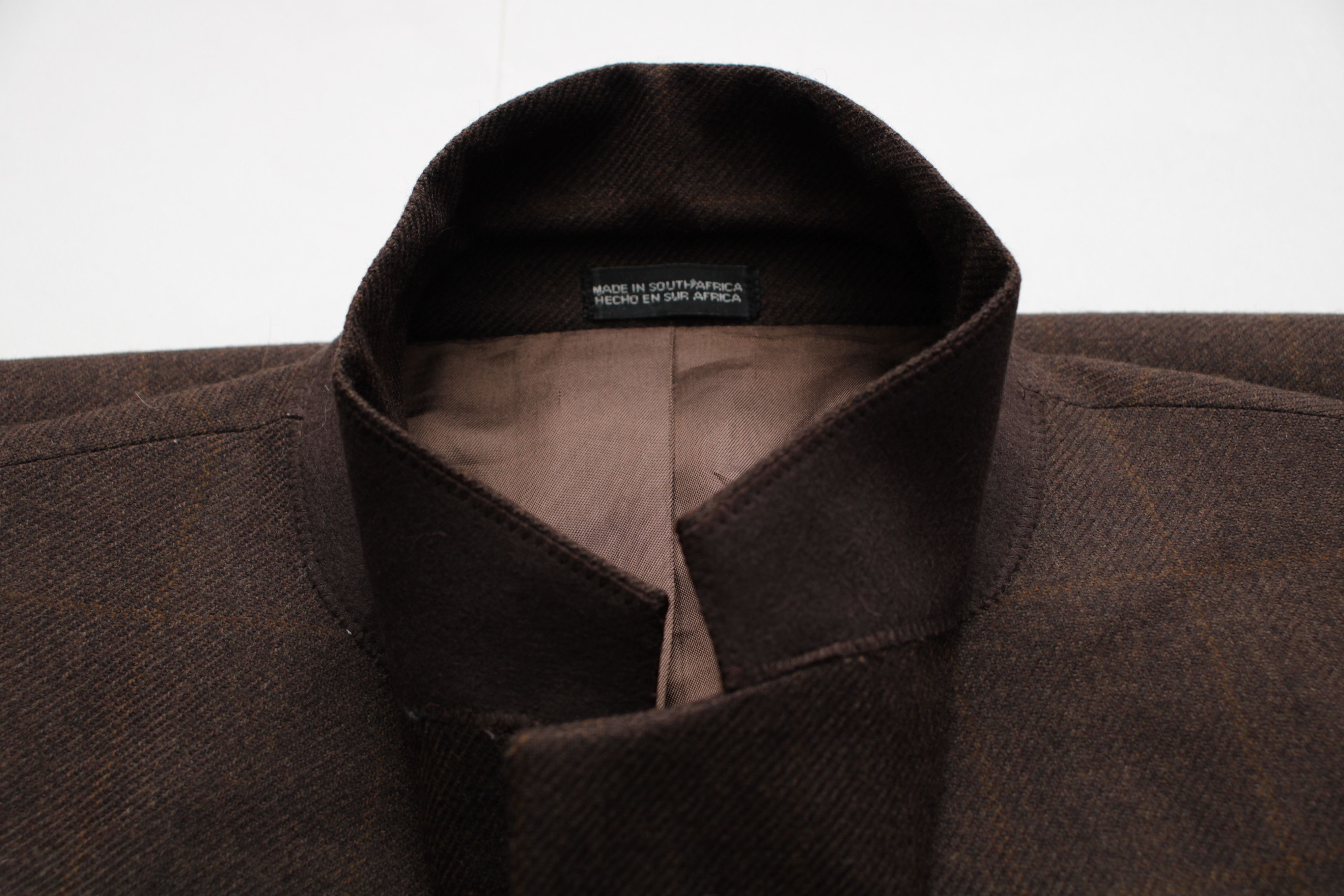 Stafford Stafford 3btn Sport Coat Check Brown Cashmere Wool 40R Size 40R - 6 Thumbnail