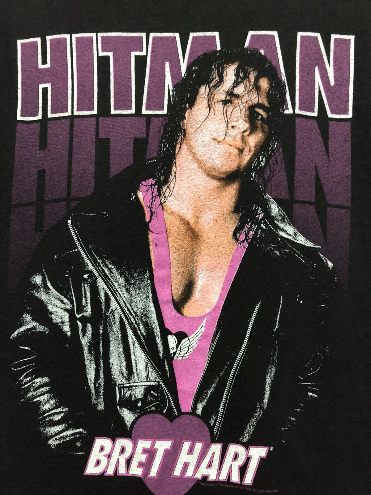 Vintage × WCW/nWo rare wrestling hitman bret love heart 1993 t shirt Size US M / EU 48-50 / 2 - 2 Thumbnail