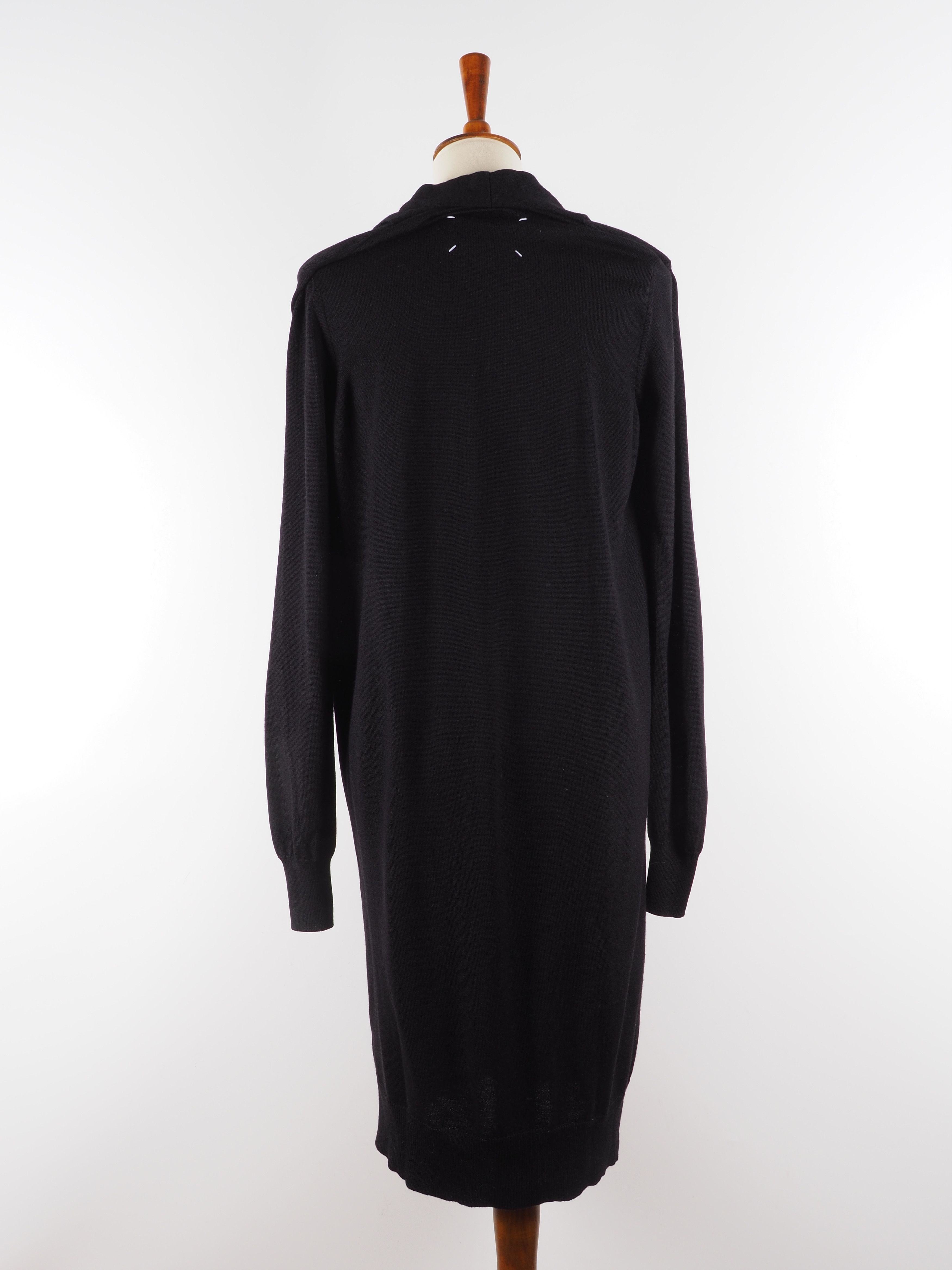Maison Margiela Maison Martin Margiela MM6 Black Long Sweater Dress Size M / US 6-8 / IT 42-44 - 5 Thumbnail