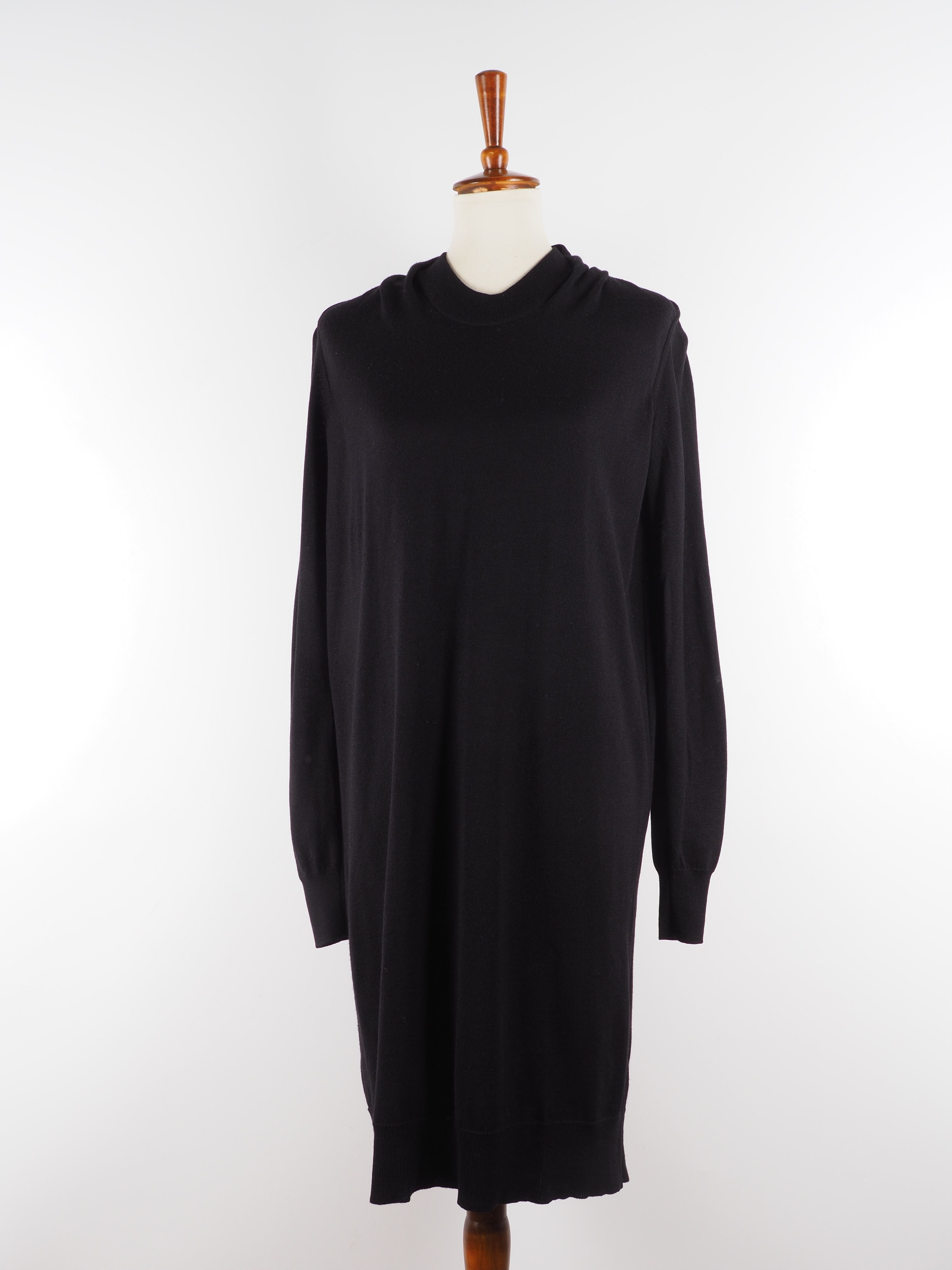 Maison Margiela Maison Martin Margiela MM6 Black Long Sweater Dress Size M / US 6-8 / IT 42-44 - 2 Thumbnail
