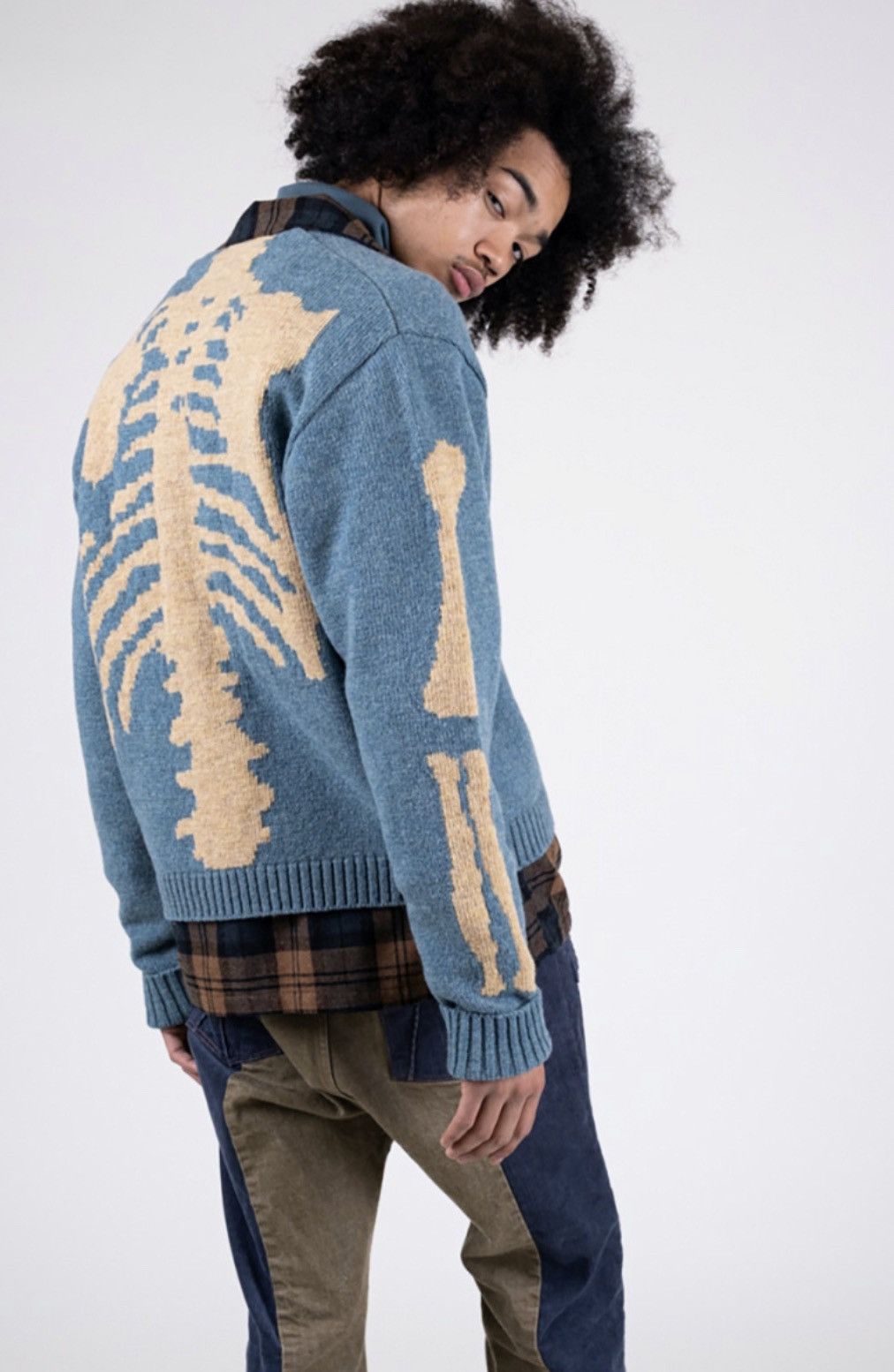 Kapital Kapital KOUNTRY 22FW Pop Up Exclusive 5G Bone Cardigan Knit Size US L / EU 52-54 / 3 - 6 Thumbnail