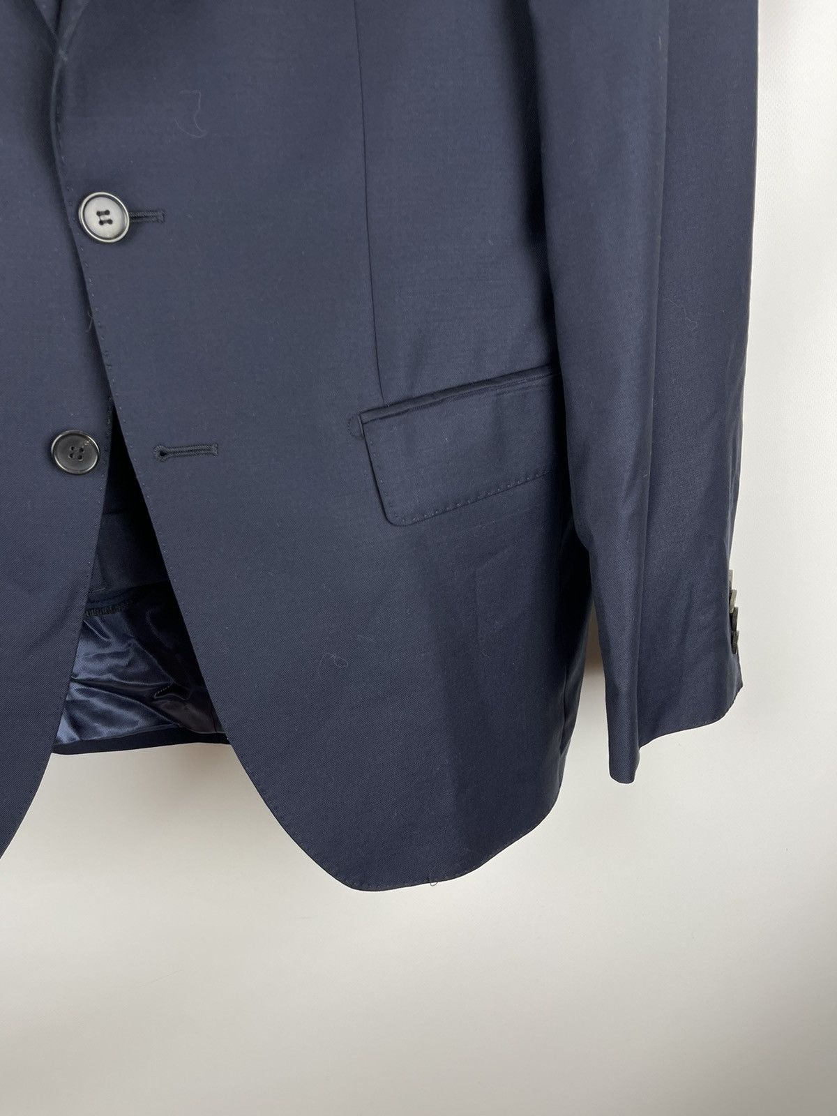 Designer Mario Barutti 2pcs suit tailored 150s wool 062 normal w Size 38R - 4 Thumbnail