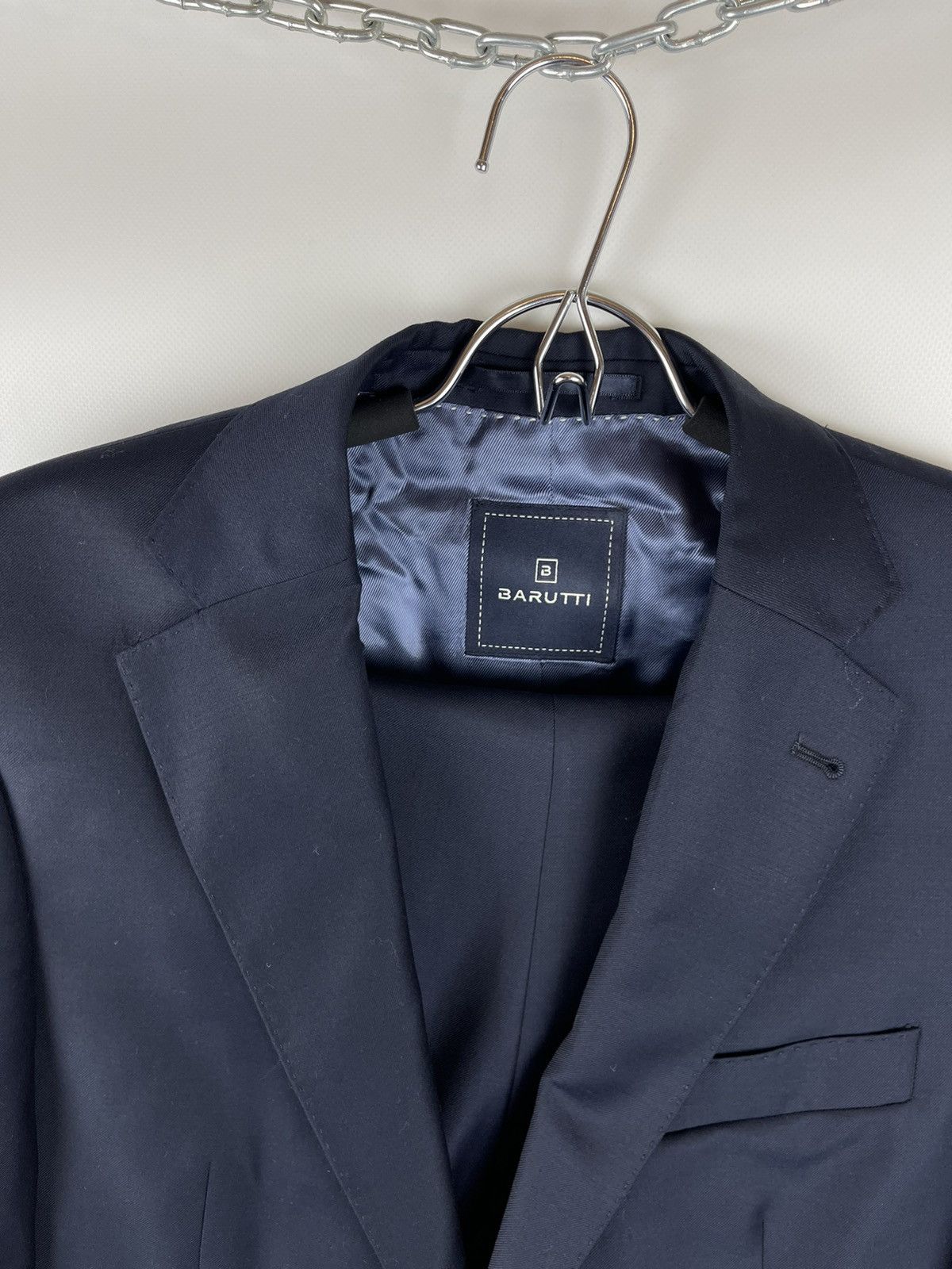 Designer Mario Barutti 2pcs suit tailored 150s wool 062 normal w Size 38R - 3 Thumbnail