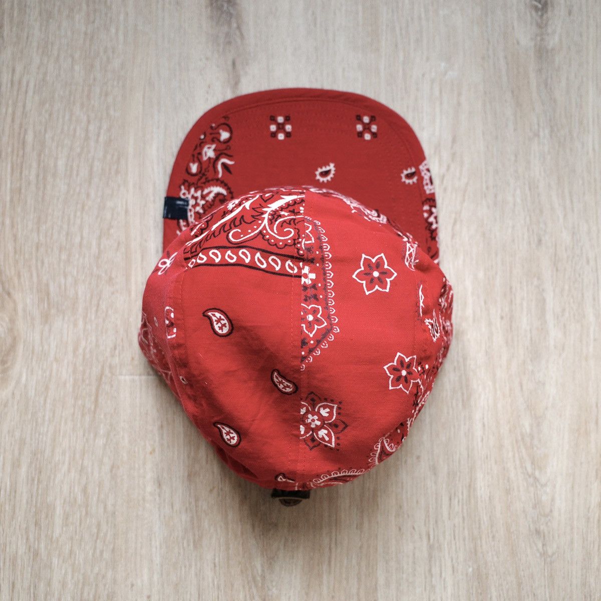 Pre-owned Visvim Ict Camp Cap (bandana) In Red