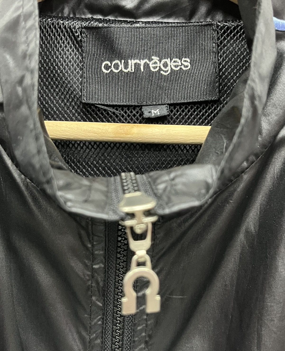 Courreges × Vintage 🔥Vintage COURREGES Big Pink Logo Nylon Windbreaker Jacket Size US M / EU 48-50 / 2 - 11 Thumbnail