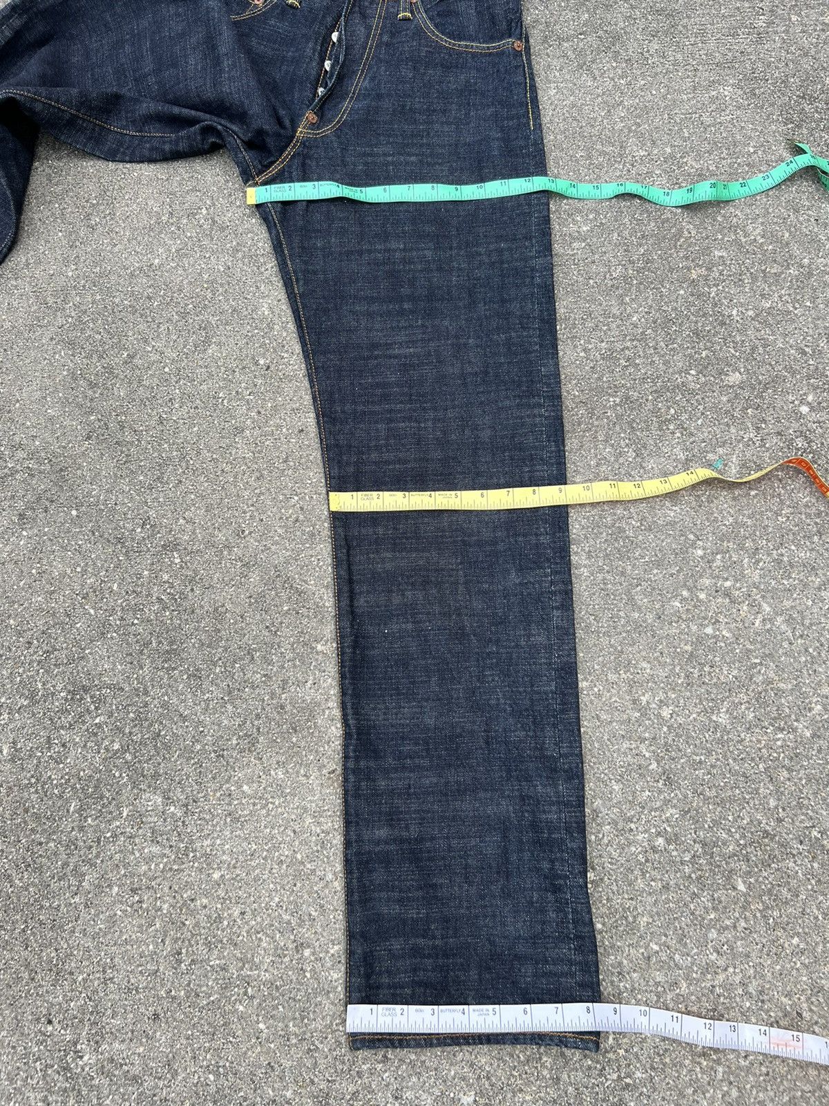 Evisu Vintage Evisu Paris Blue Denim Redline Selvedge Jeans Size US 30 / EU 46 - 23 Thumbnail