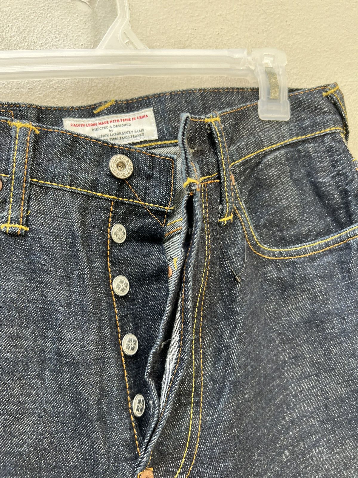 Evisu Vintage Evisu Paris Blue Denim Redline Selvedge Jeans Size US 30 / EU 46 - 9 Thumbnail