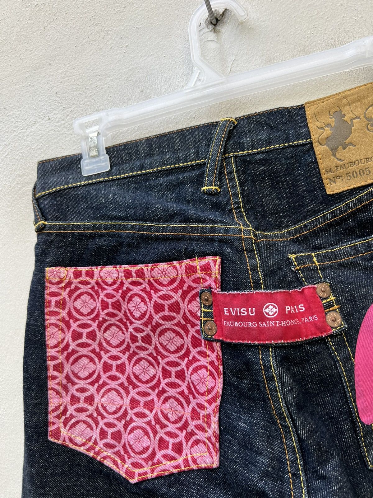 Evisu Vintage Evisu Paris Blue Denim Redline Selvedge Jeans Size US 30 / EU 46 - 3 Thumbnail